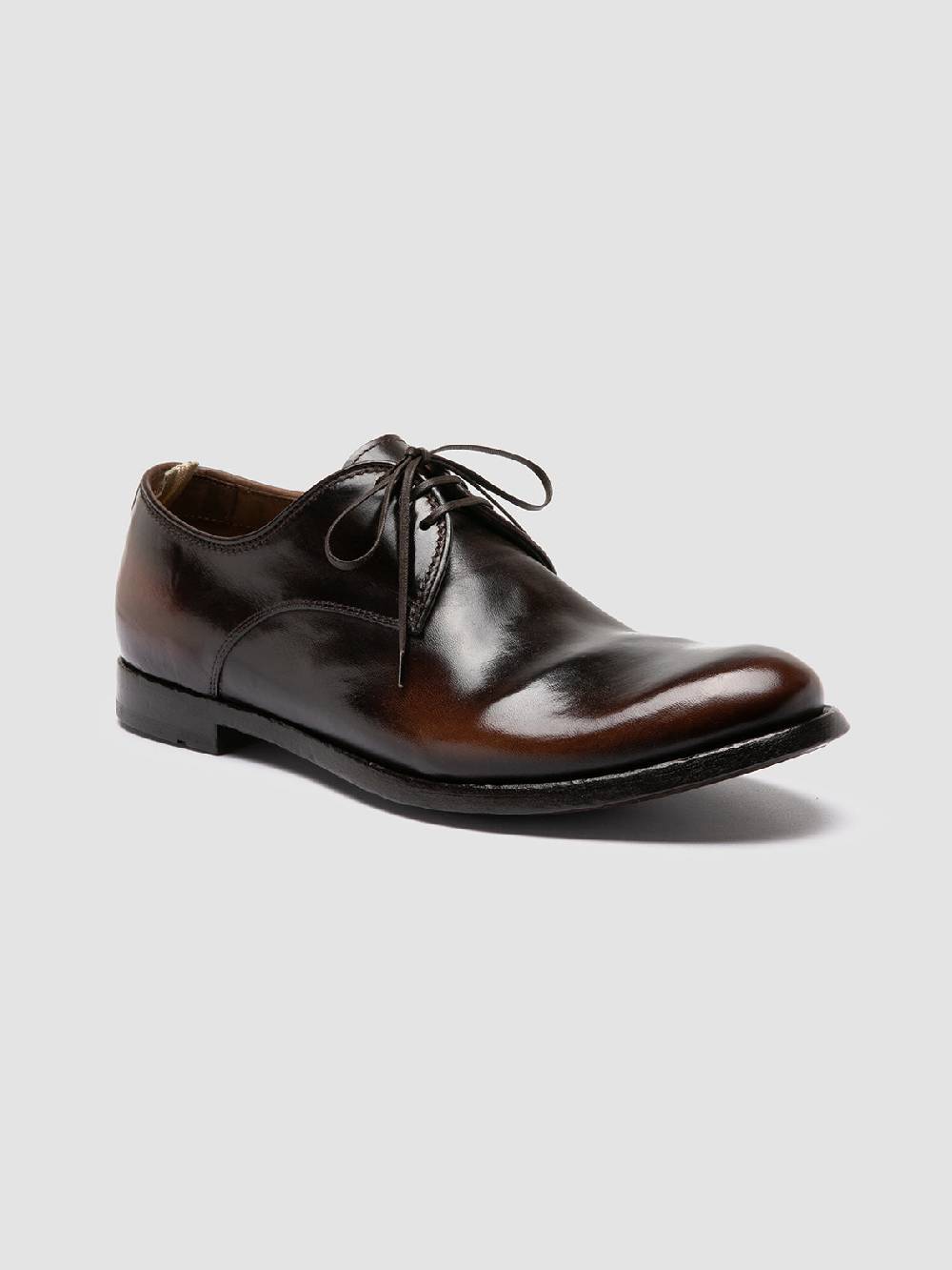 Officine Creative ANATOMIA 87 Scarpe Derby in Pelle Marrone Vendita Calda