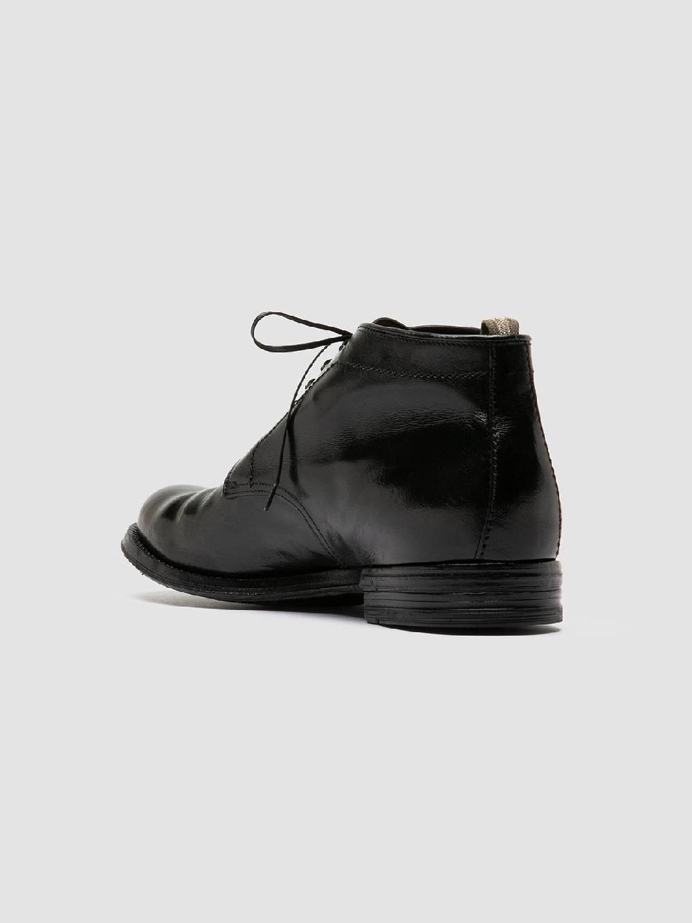 Officine Creative ANATOMIA 88 Stivali Chukka in Pelle Nera Vendita Economica
