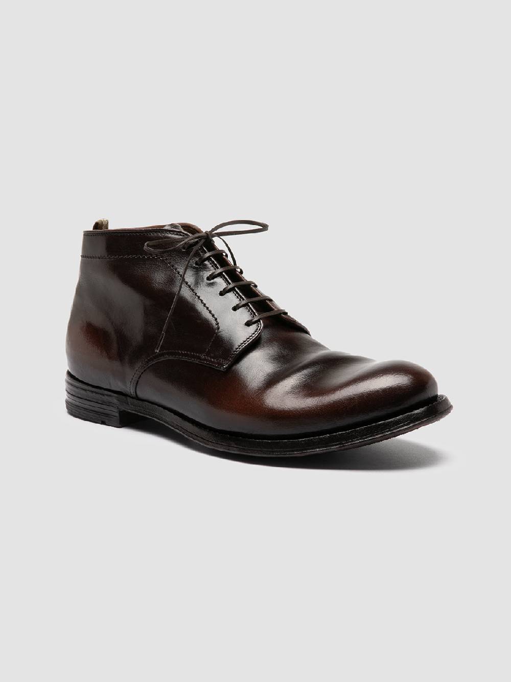 Officine Creative ANATOMIA 88 Stivali Chukka in Pelle Marrone Saldi Di Fabbrica