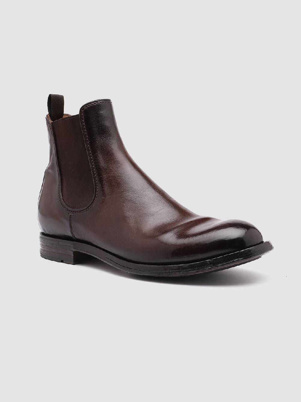 Officine Creative BALANCE 008 Stivaletti Chelsea in Pelle Marrone Negozio