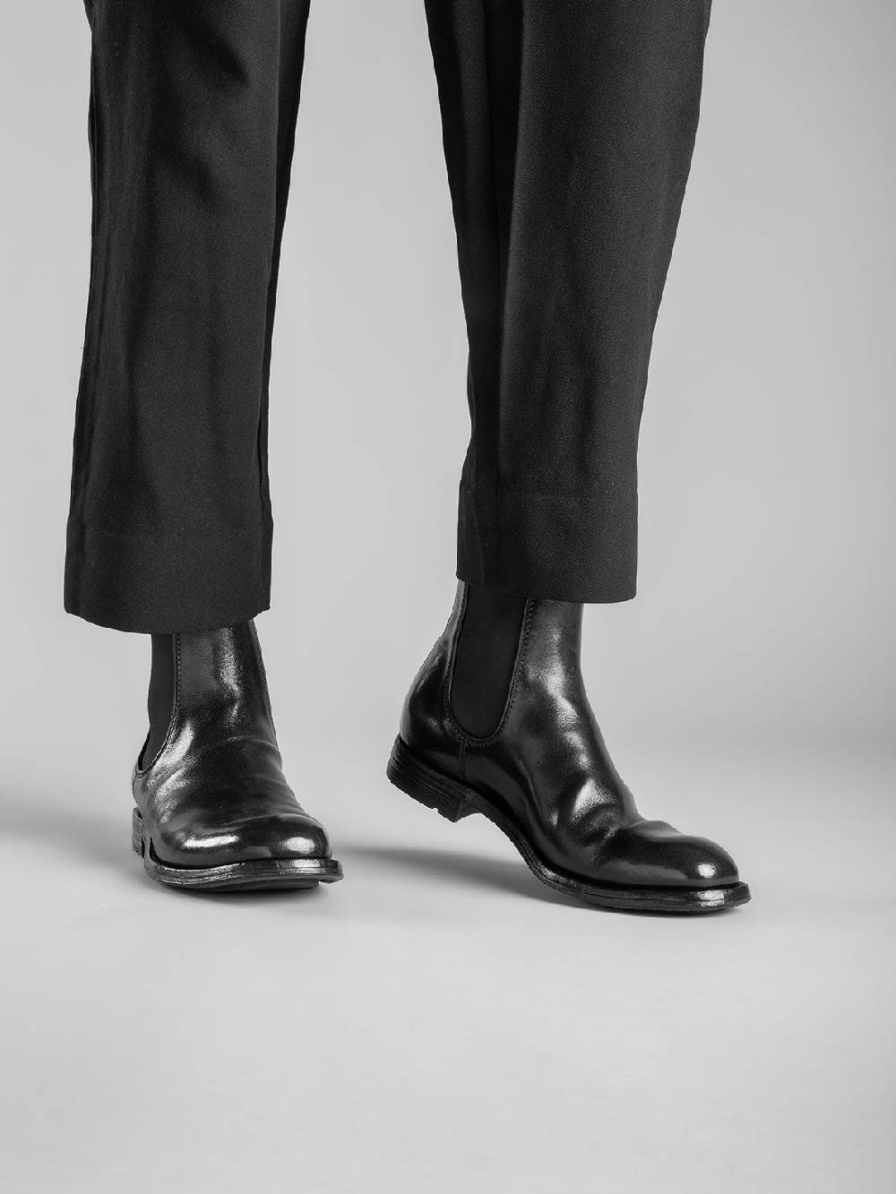 Officine Creative BALANCE 008 Stivaletti Chelsea in Pelle Marrone Negozio
