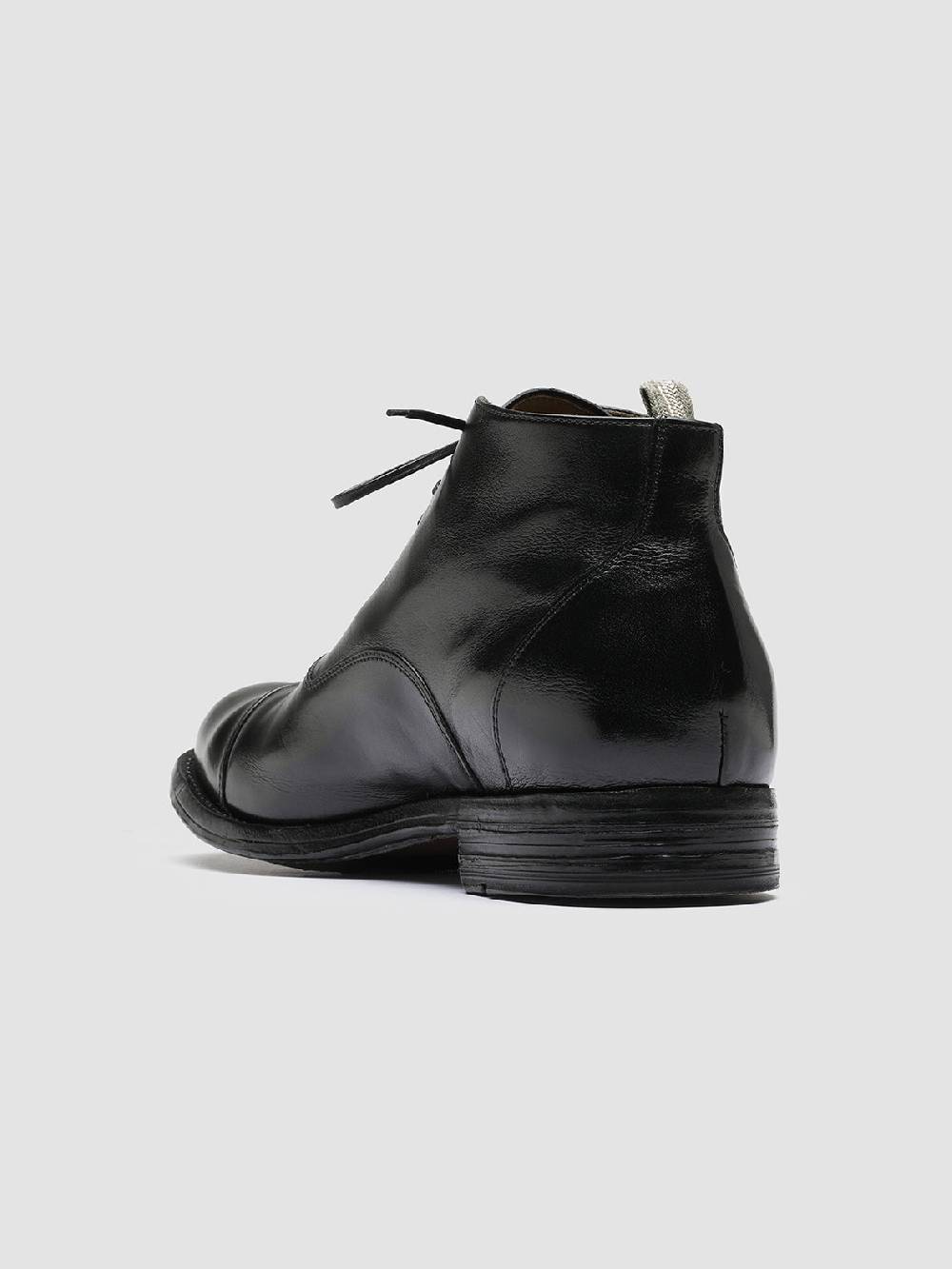 Officine Creative BALANCE 009 Stivaletti in Pelle Nera Nuova