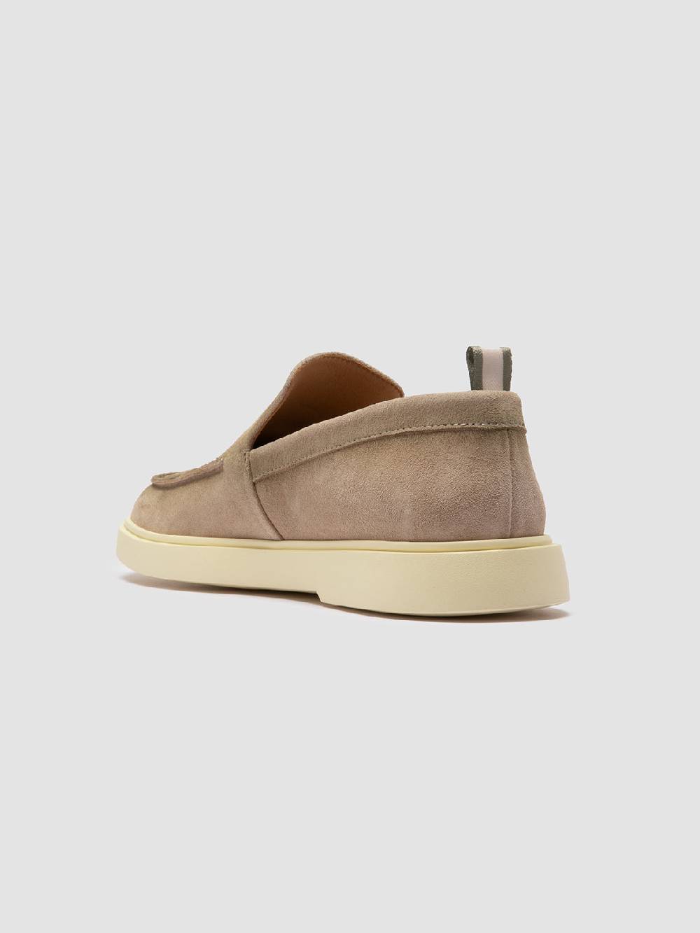 Officine Creative BONES 002 Mocassini in Pelle Scamosciata Beige Offerta speciale della fabbrica