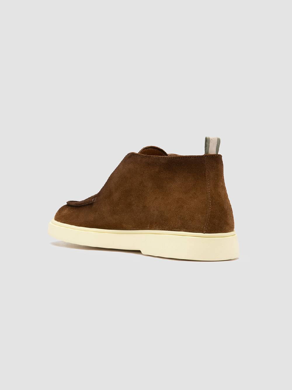 Officine Creative BONES 003 Stivaletti Chukka in Pelle Scamosciata Marrone Promozione