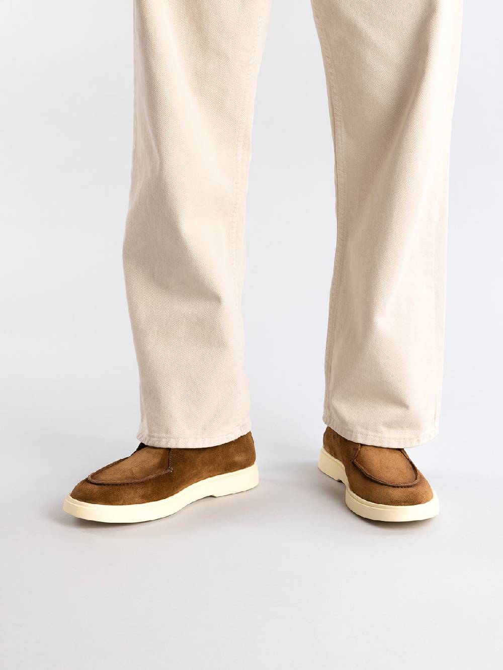 Officine Creative BONES 003 Stivaletti Chukka in Pelle Scamosciata Marrone Promozione