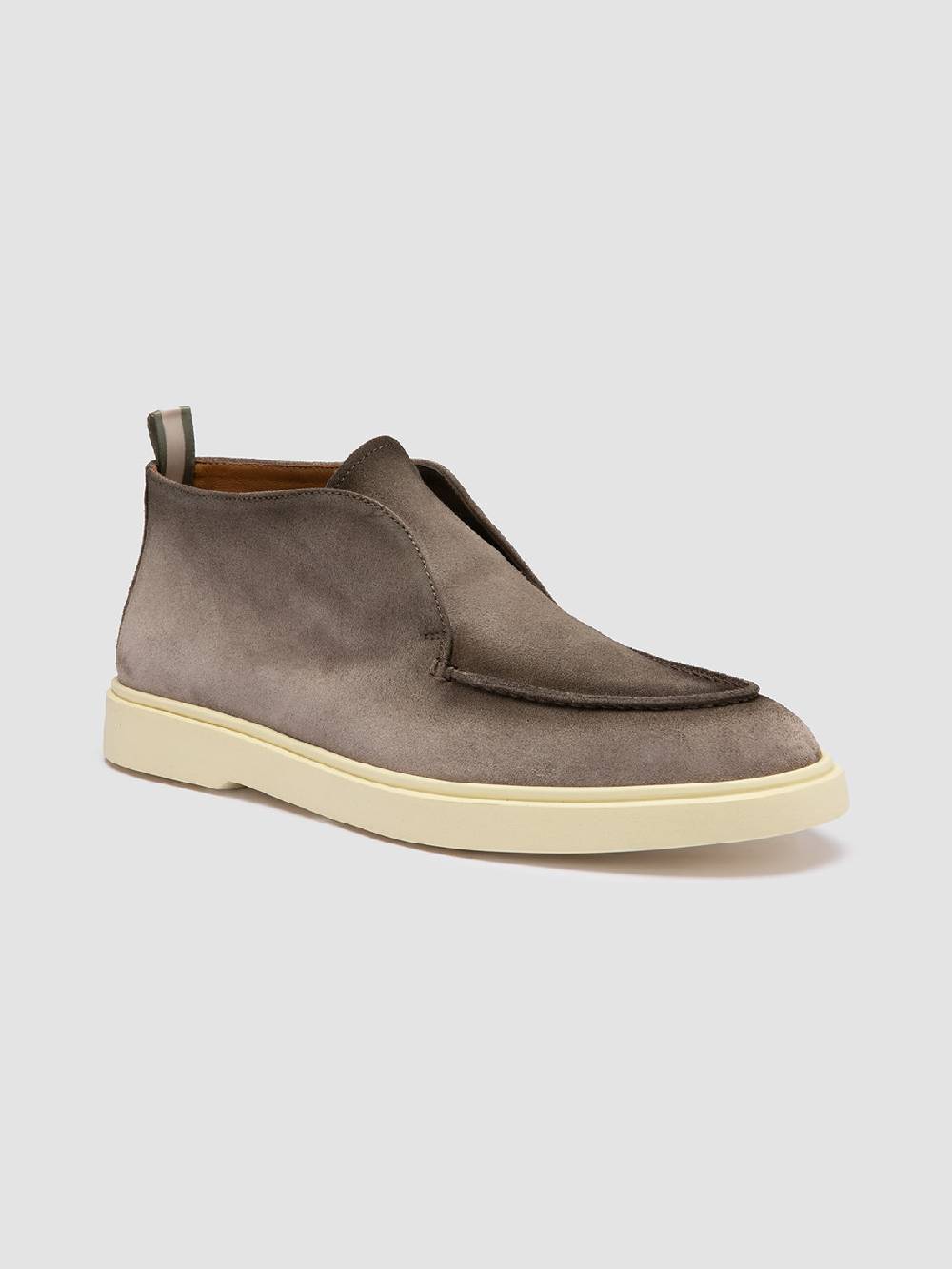 Officine Creative BONES 003 Stivaletti Chukka in Pelle Scamosciata Tortora Spedizione Gratuita