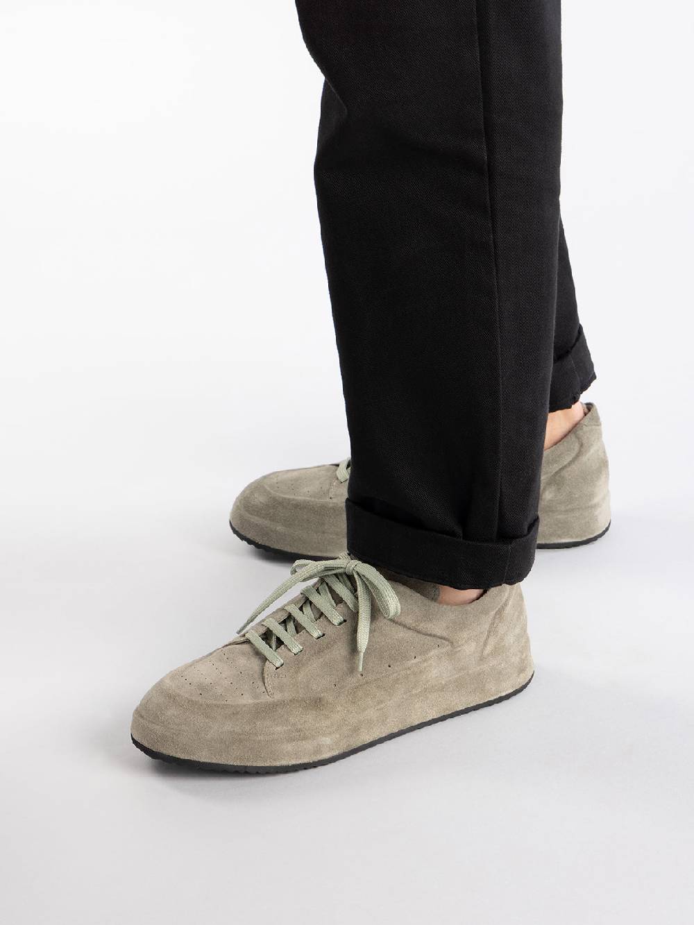Officine Creative ACE 016 Sneaker in pelle scamosciata Verde Consegna Veloce