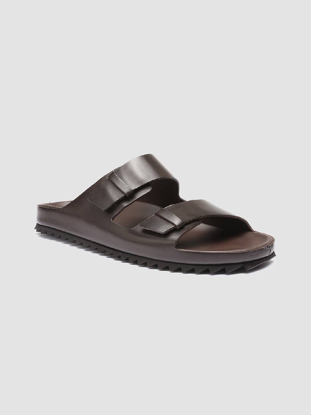 Officine Creative AGORÀ 002 Sandali in Pelle Marrone Duty-free