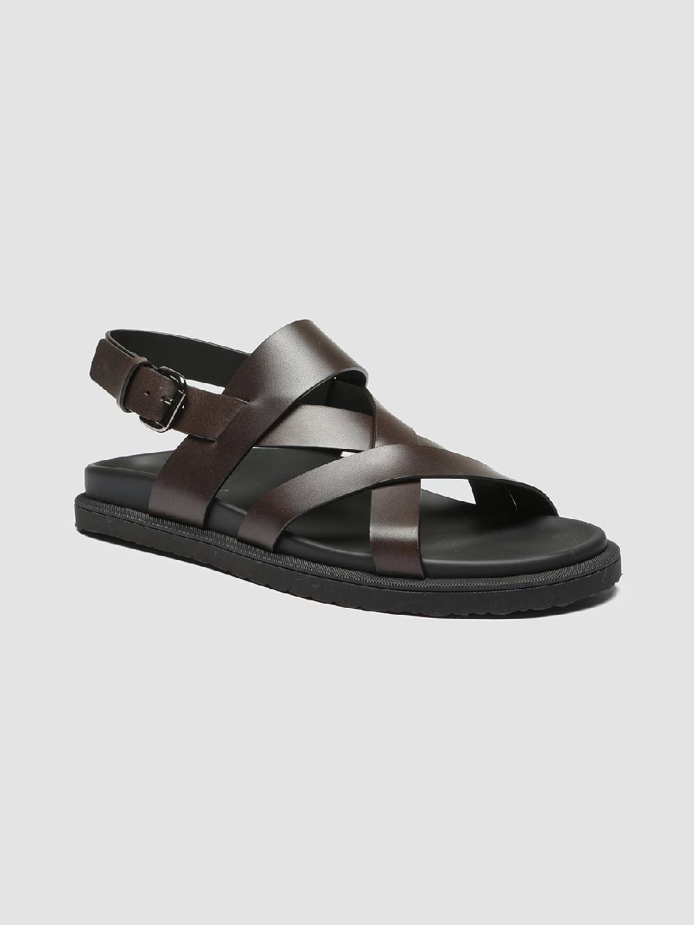Officine Creative CHARRAT 002 Sandali in Pelle Marrone Sconto