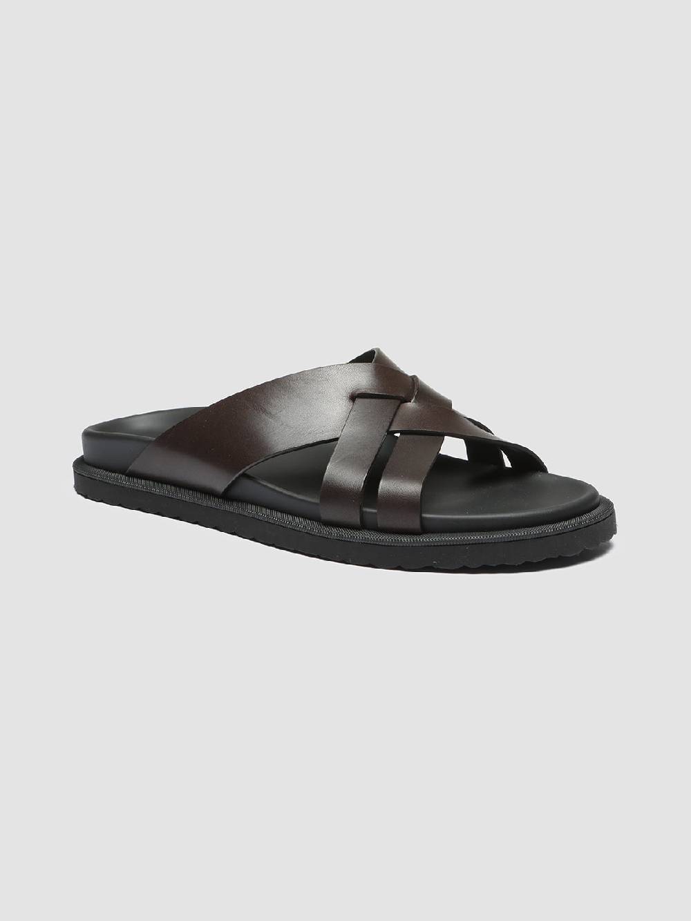 Officine Creative CHARRAT 003 Sandali in Pelle Marrone Economico