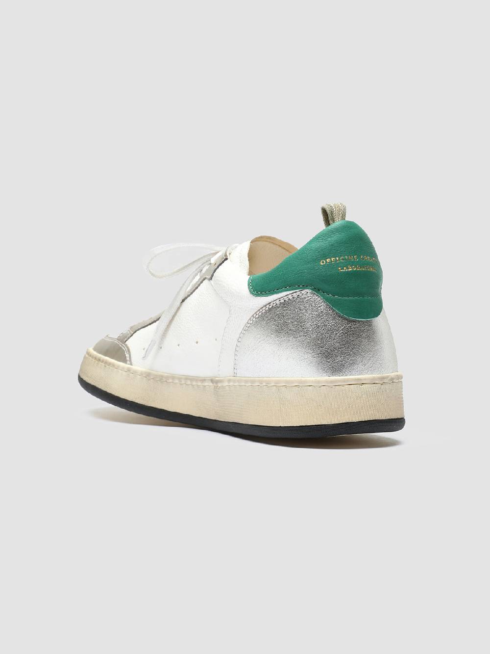 Officine Creative MAGIC 001 Sneakers in Pelle e Camoscio Bianco Outlet