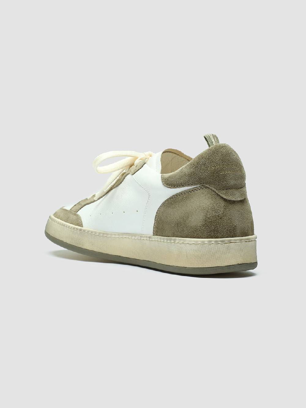 Officine Creative MAGIC 001 Sneakers in Pelle e Camoscio Bianco Saldi