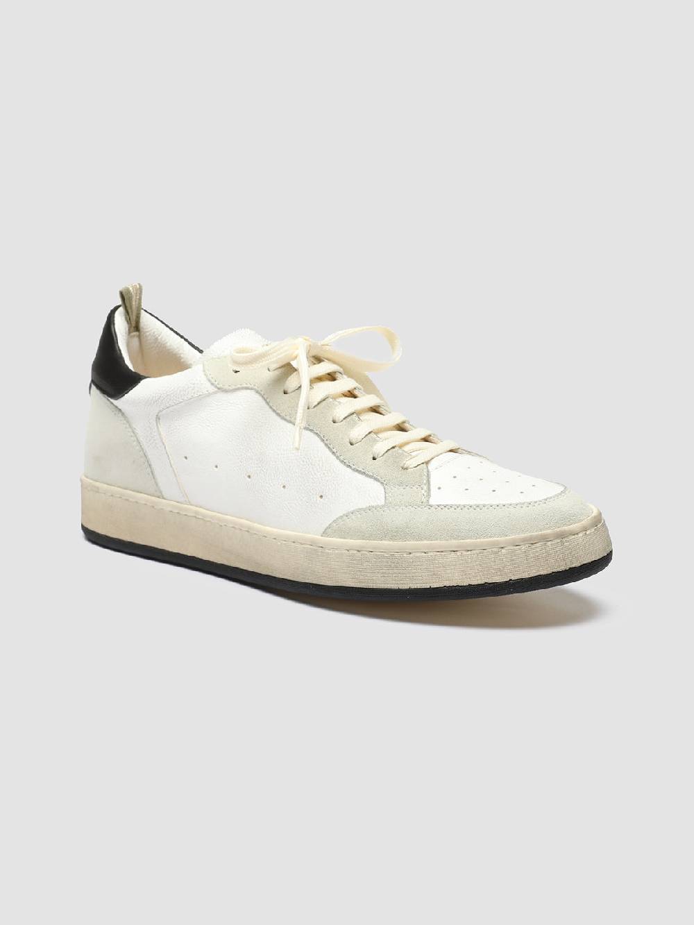Officine Creative MAGIC 001 Sneakers in Pelle e Camoscio Bianco Offerte