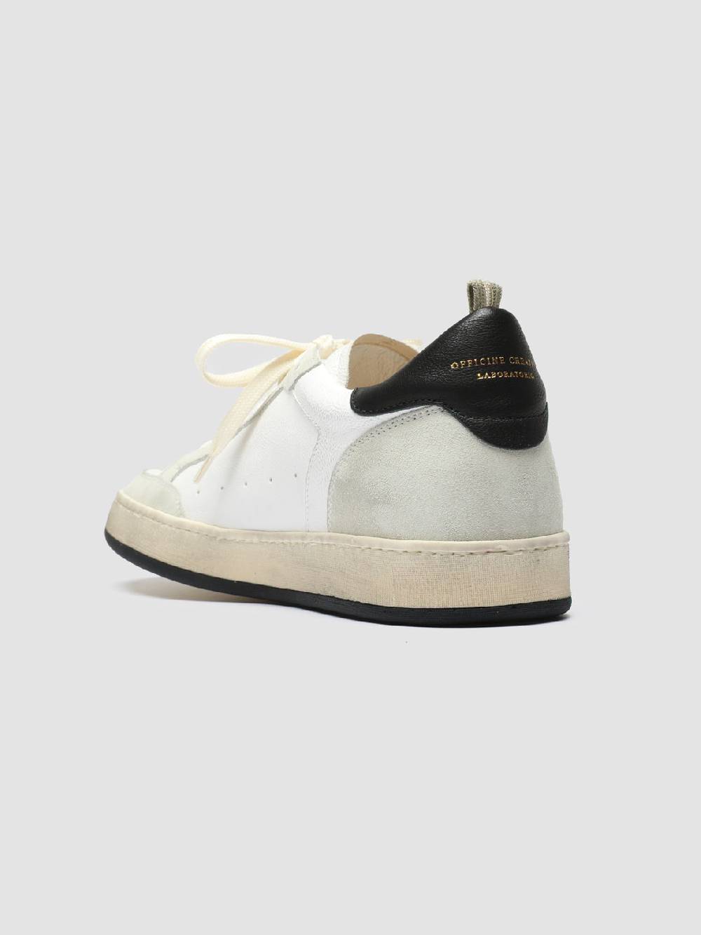Officine Creative MAGIC 001 Sneakers in Pelle e Camoscio Bianco Offerte
