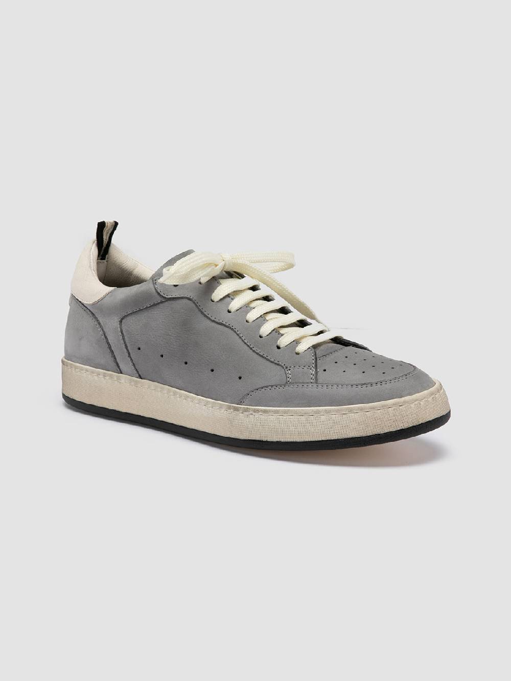 Officine Creative MAGIC 002 Sneakers Basse in Nabuk Grigio Vendita Economica