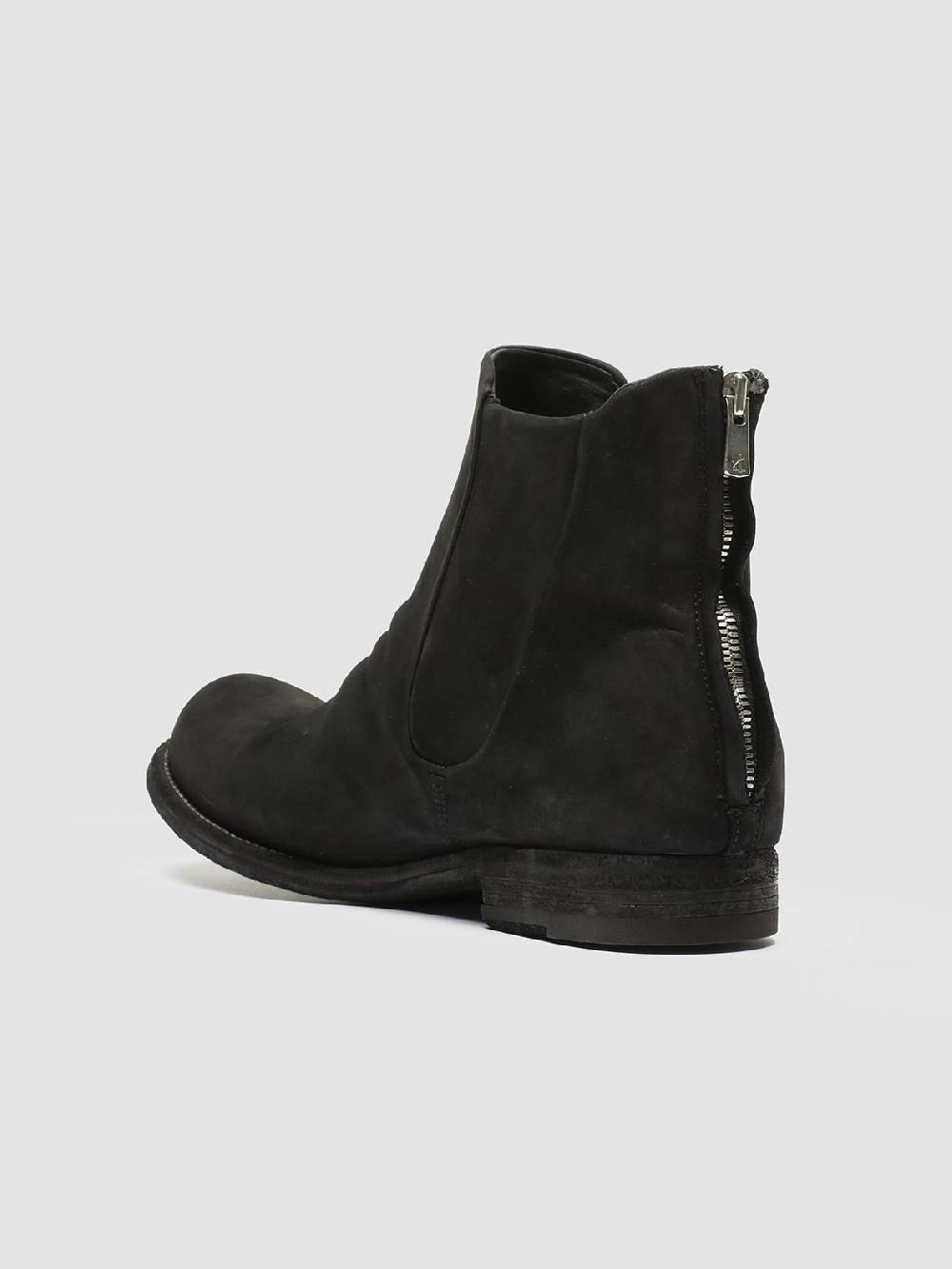 Officine Creative BUBBLE 029 Stivaletti in Pelle Scamosciata Nera Moda
