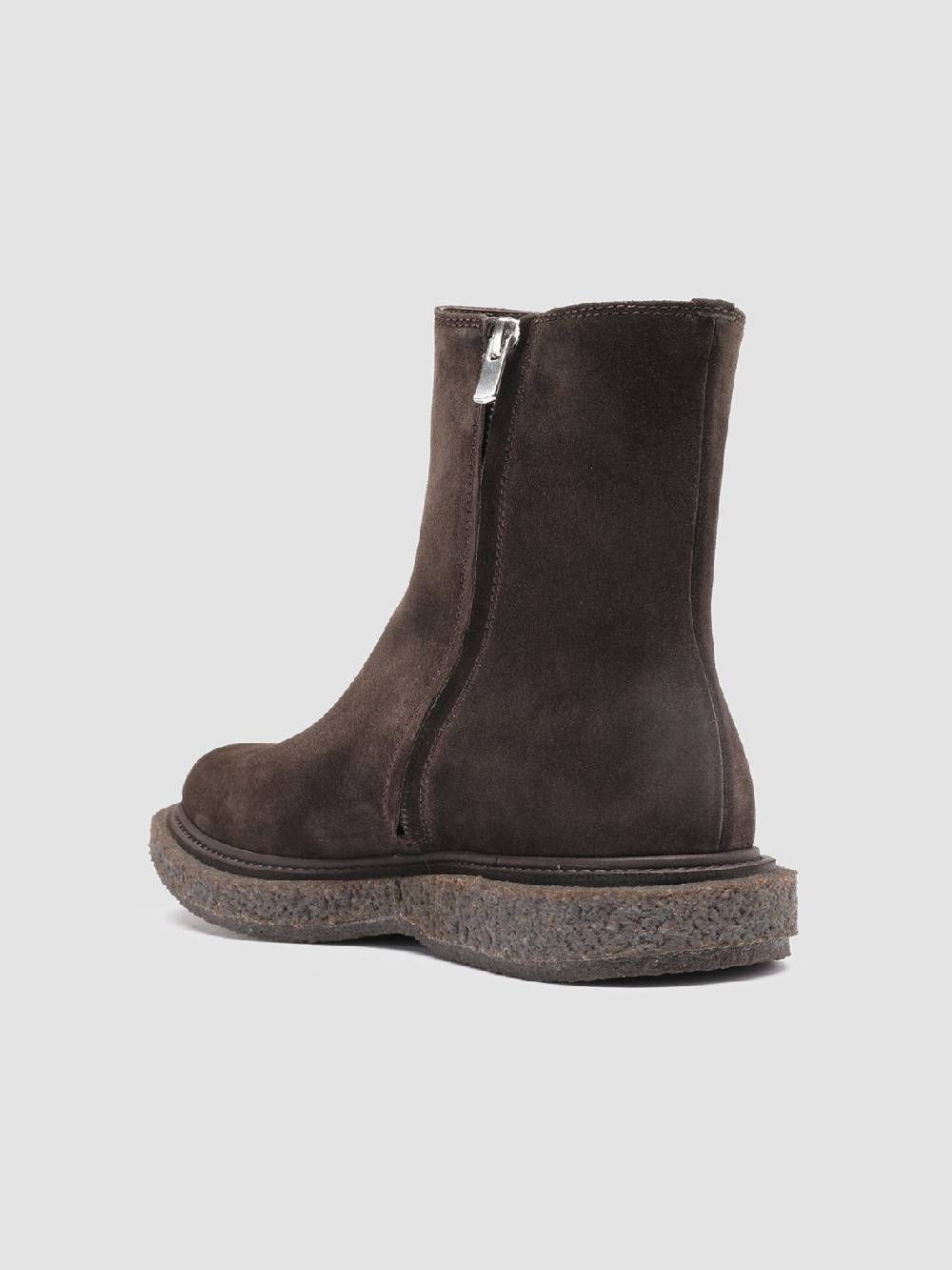 Officine Creative BULLET 009 Stivaletti con Zip in Pelle Scamosciata Marrone 2025