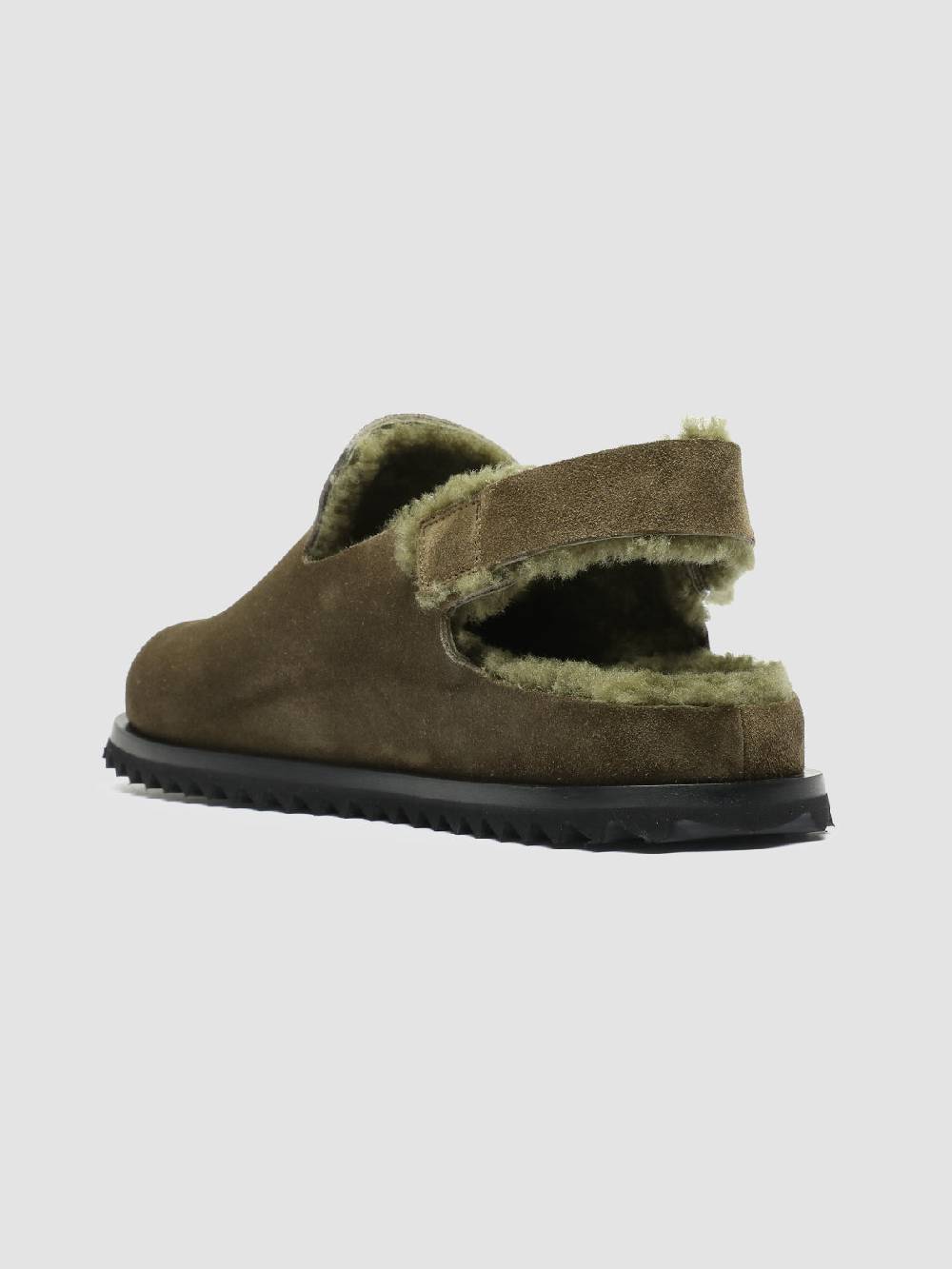 Officine Creative INTROSPECTUS 004 Sandali con Cinturino in Camoscio Verde In Linea