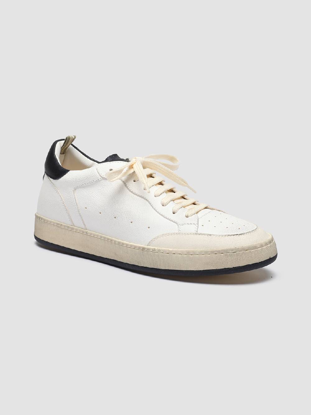 Officine Creative MAGIC 001 Sneakers in Pelle e Camoscio Bianco Vendita