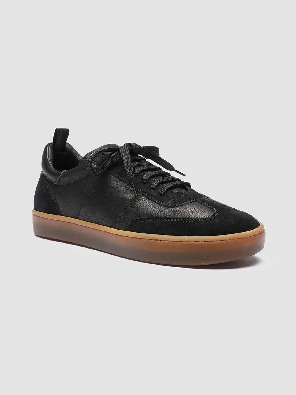 Officine Creative KOMBINED 001 Sneakers in Pelle Nera con Suola in Lattice Promozione