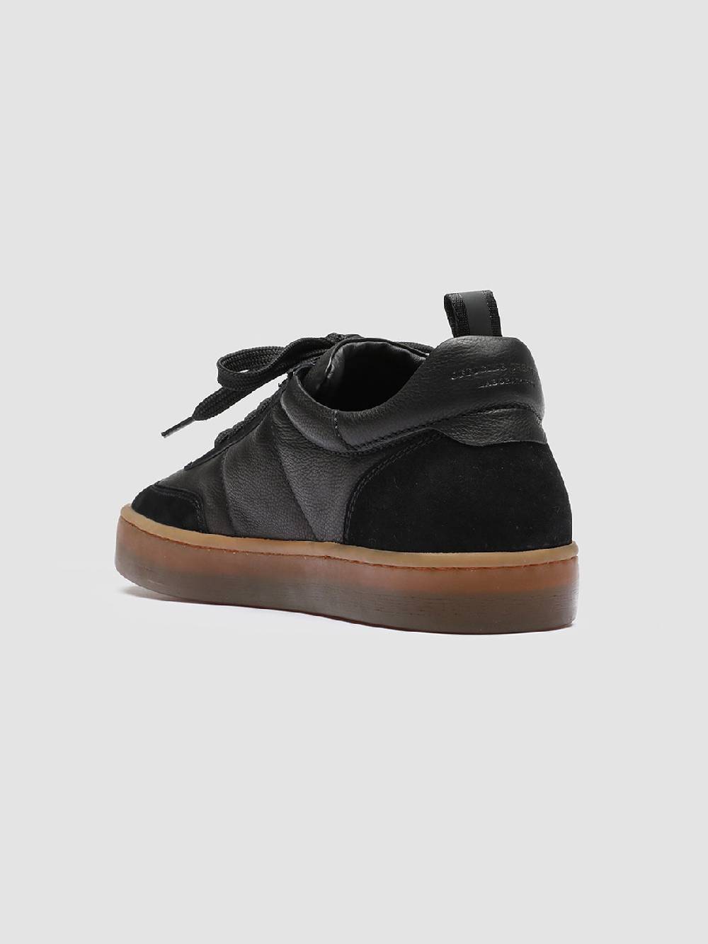 Officine Creative KOMBINED 001 Sneakers in Pelle Nera con Suola in Lattice Promozione