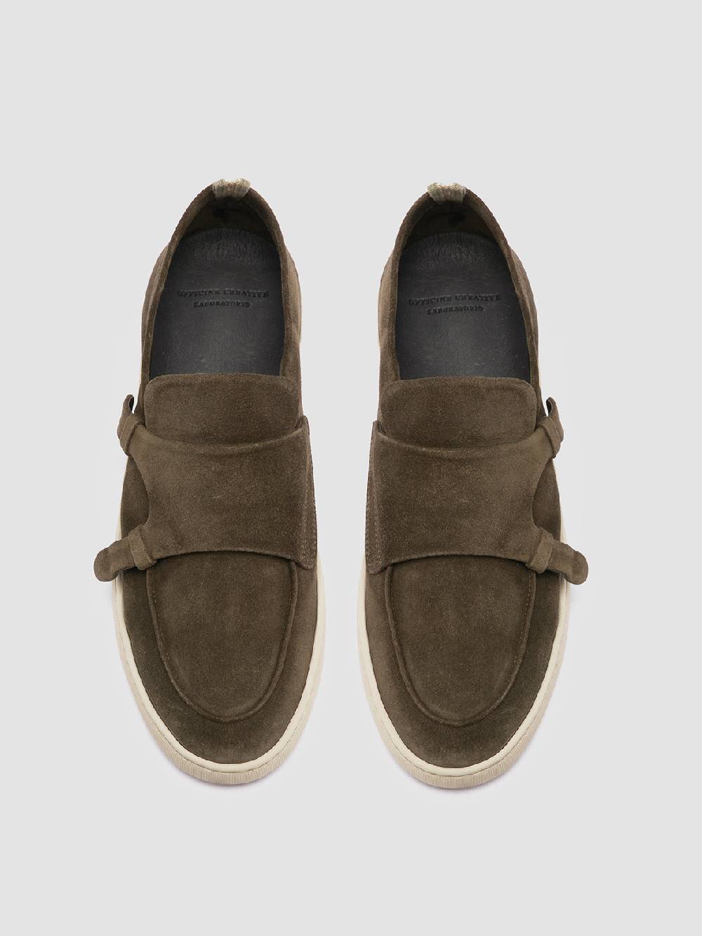 Officine Creative HERBIE 005 Sneaker Basse in Pelle Verde Qualità Garantita