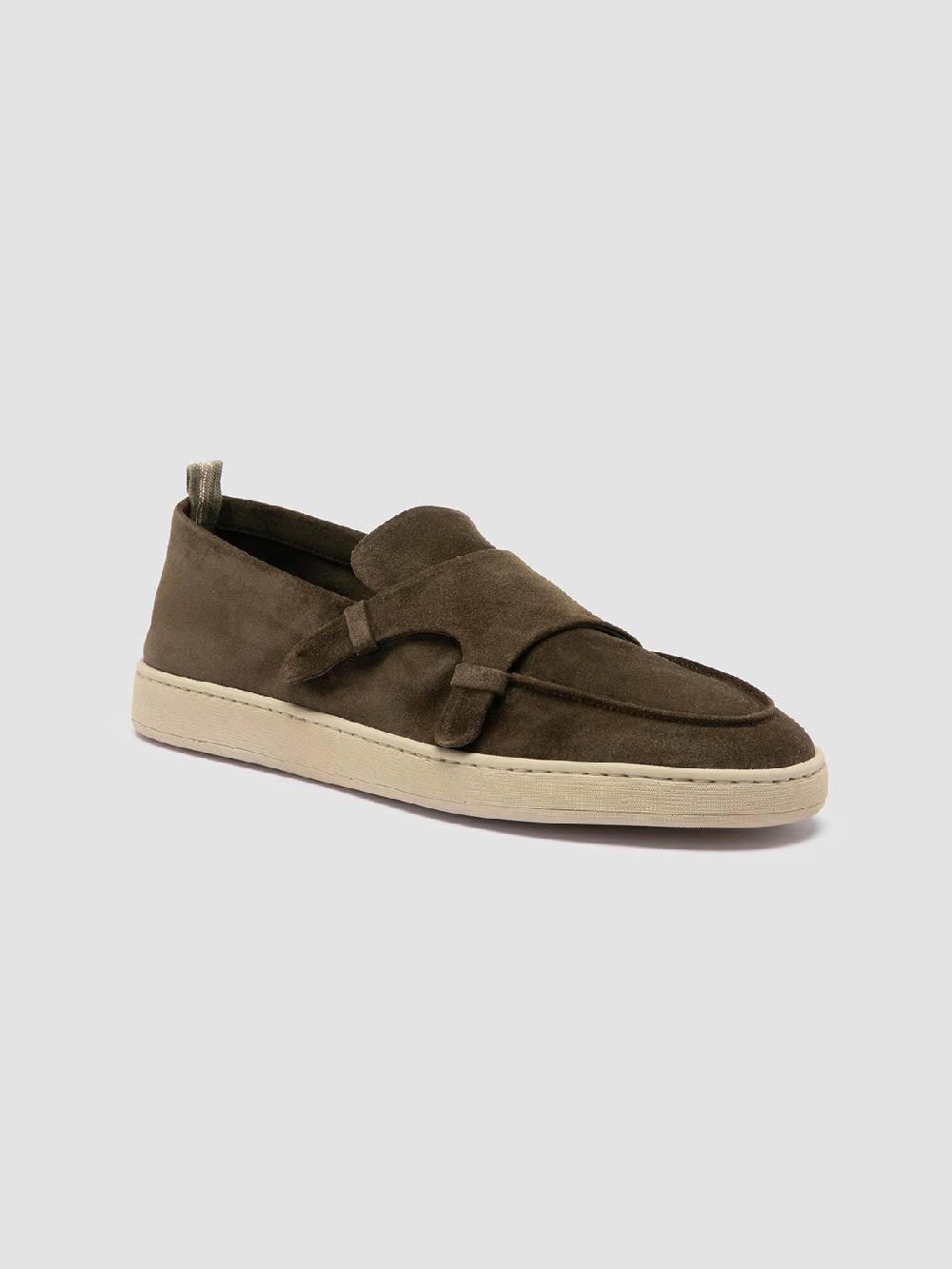 Officine Creative HERBIE 005 Sneaker Basse in Pelle Verde Qualità Garantita