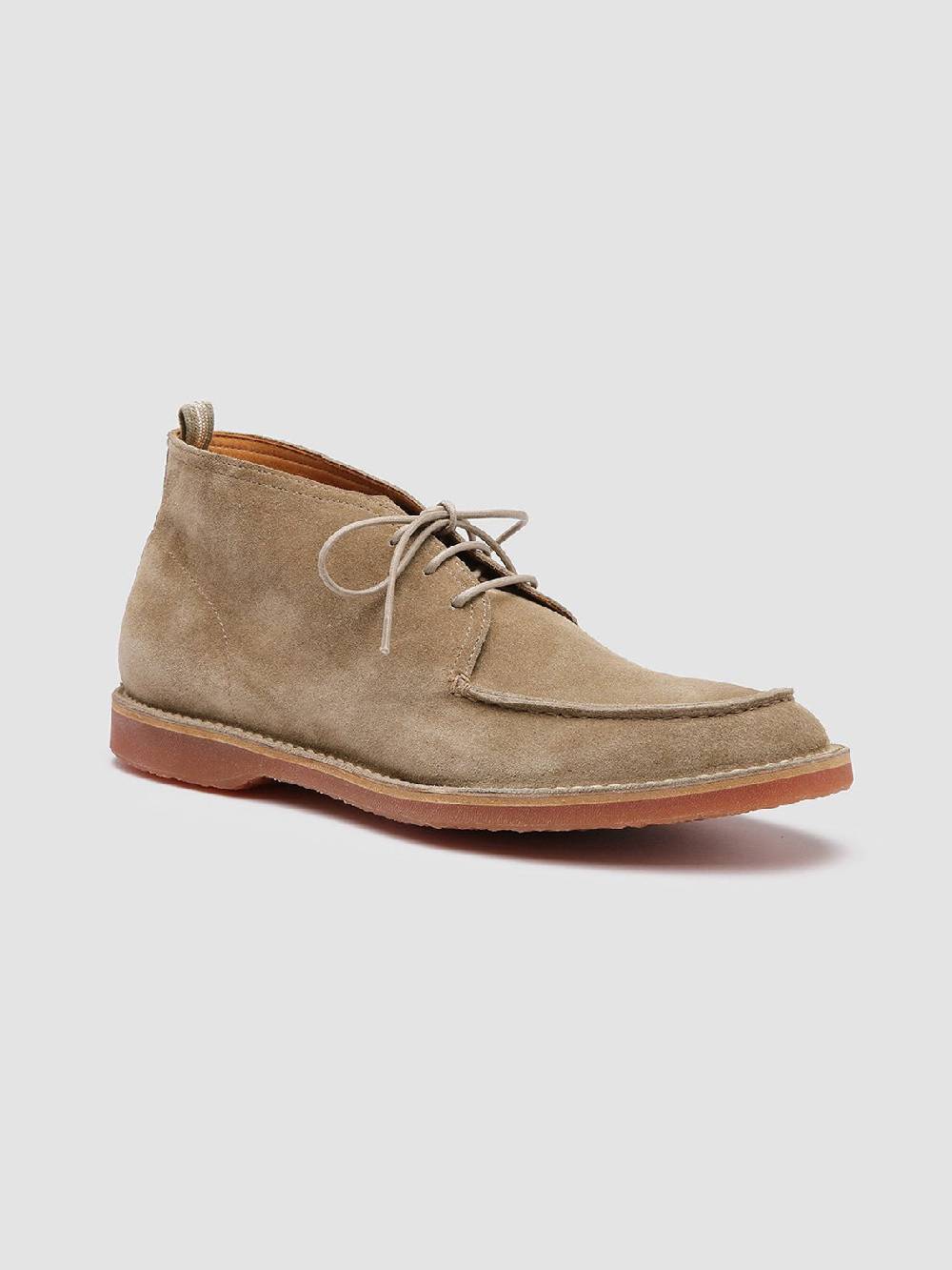 Officine Creative KENT 002 Stivaletti in Pelle Scamosciata Tortora Consegna Veloce