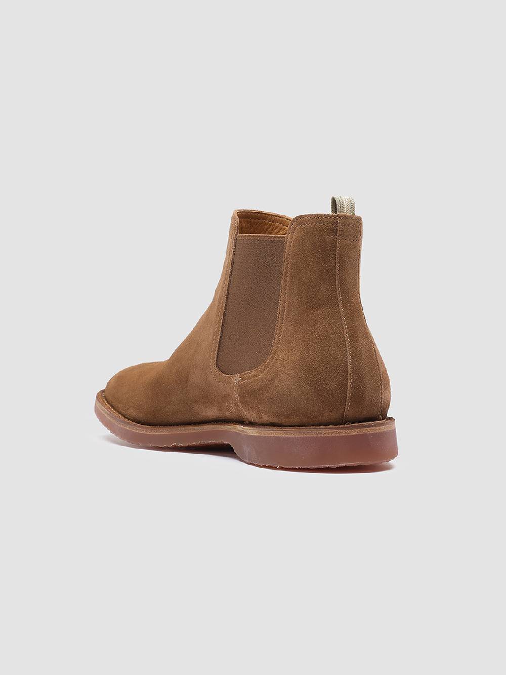 Officine Creative KENT 005 Stivaletti Chelsea in Pelle Scamosciata Marrone Promozione Limitata