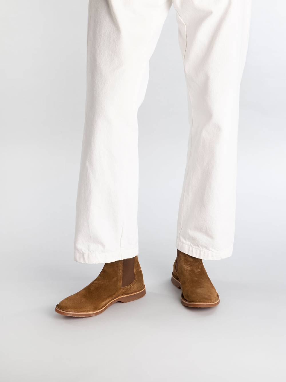 Officine Creative KENT 005 Stivaletti Chelsea in Pelle Scamosciata Marrone Promozione Limitata