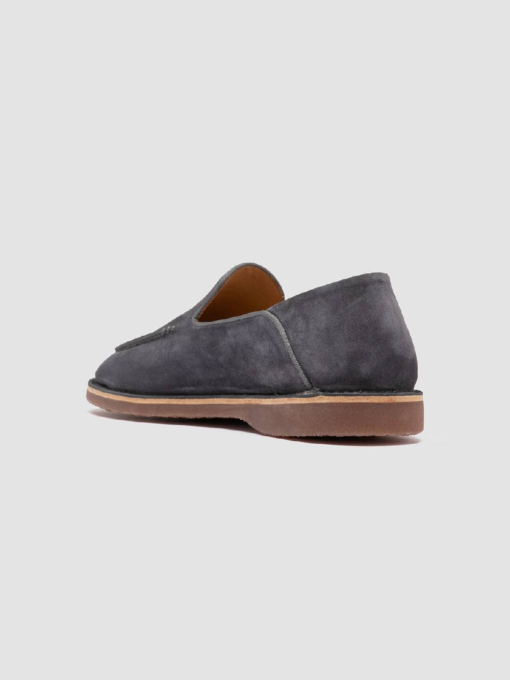 Officine Creative KENT 007 Mocassini in Pelle Scamosciata Blu Shopping Online