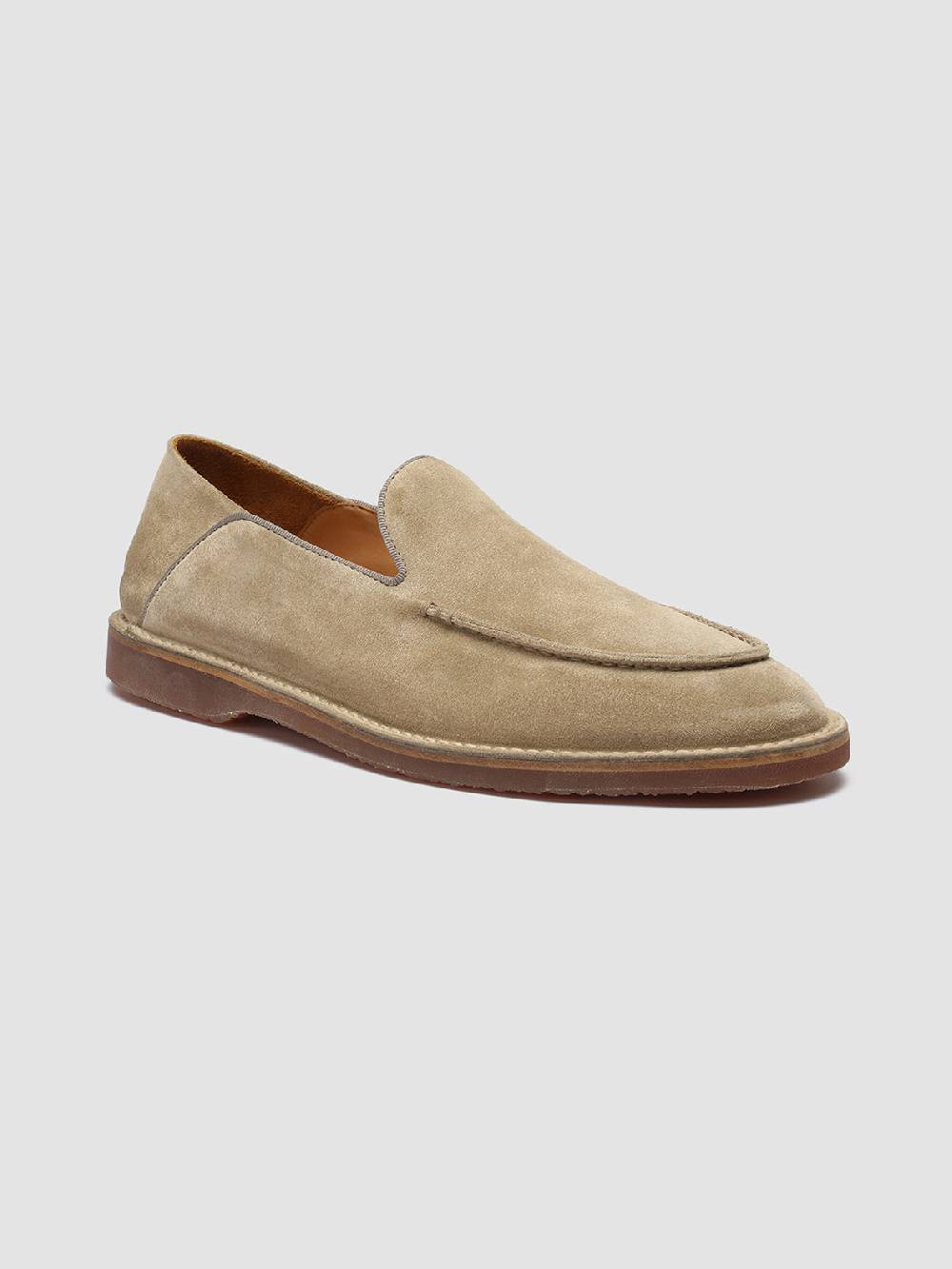 Officine Creative KENT 007 Mocassini in Pelle Scamosciata Marrone Affare Del Giorno