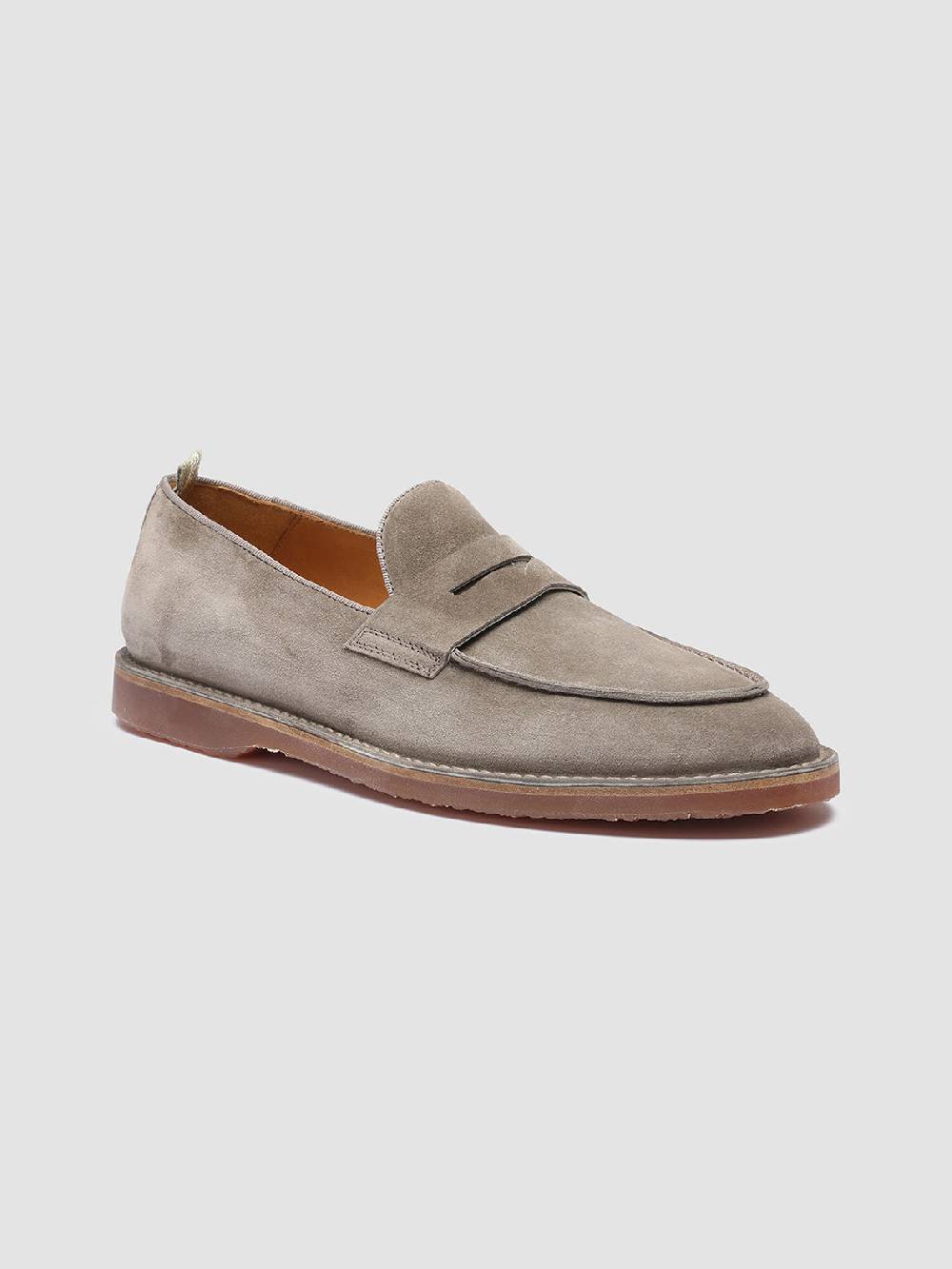Officine Creative KENT 008 Mocassini in Pelle Scamosciata Tortora Prezzo Ridotto
