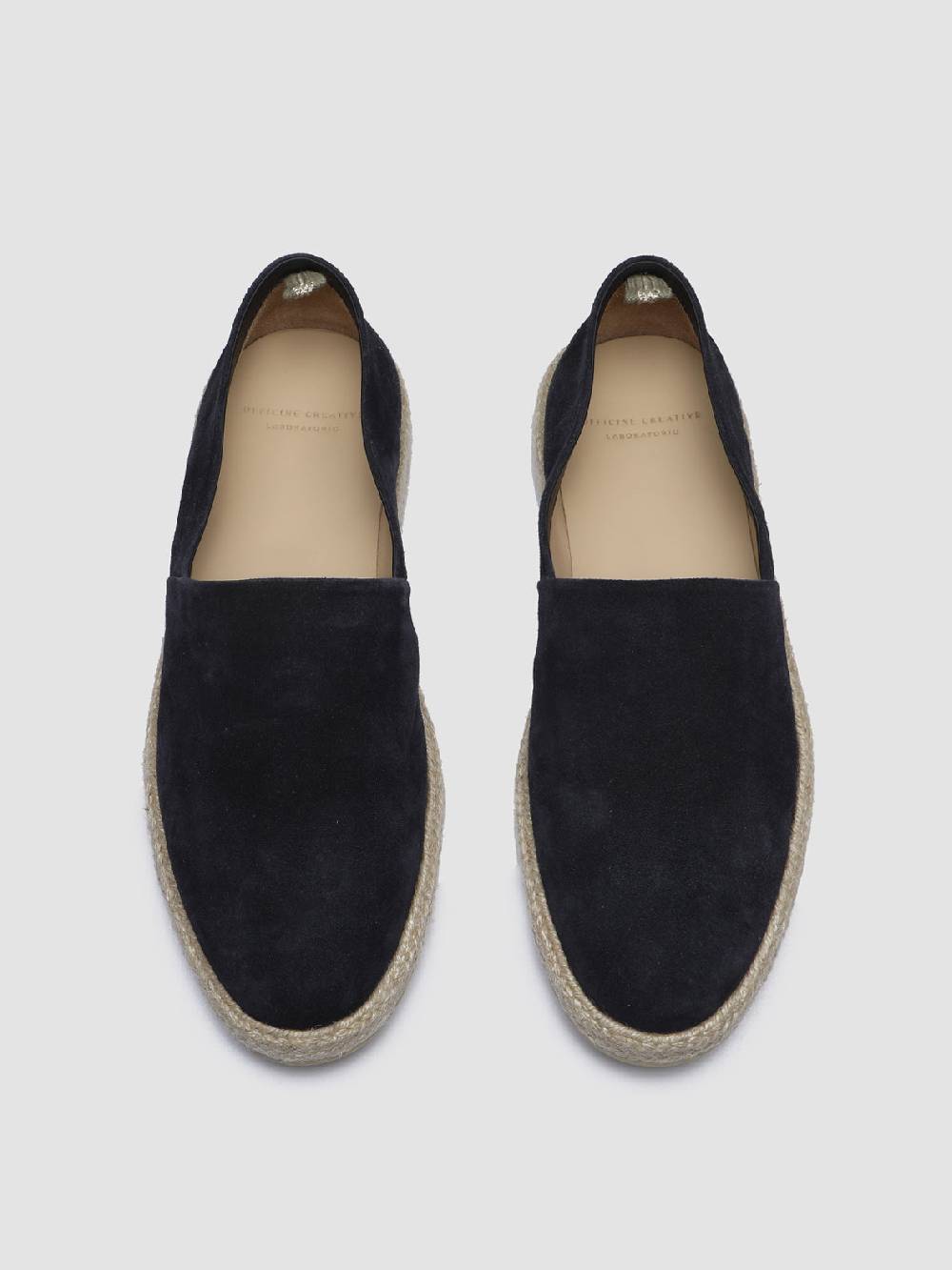 Officine Creative ROPED 001 Mocassini in Camoscio Blu Sottocosto
