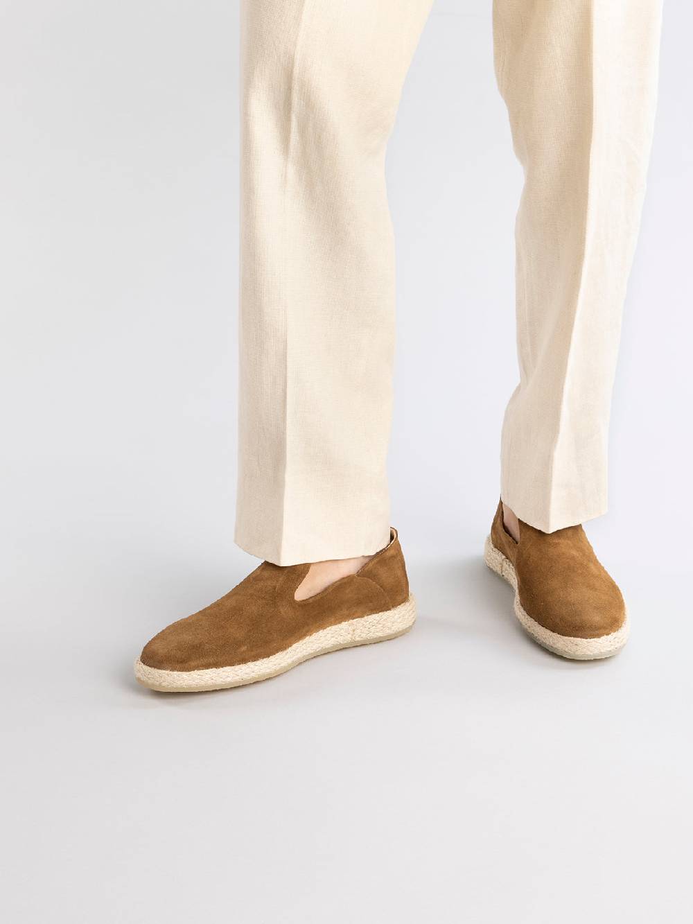 Officine Creative ROPED 002 Slip-on in Pelle Scamosciata Marrone Negozio online di fabbrica