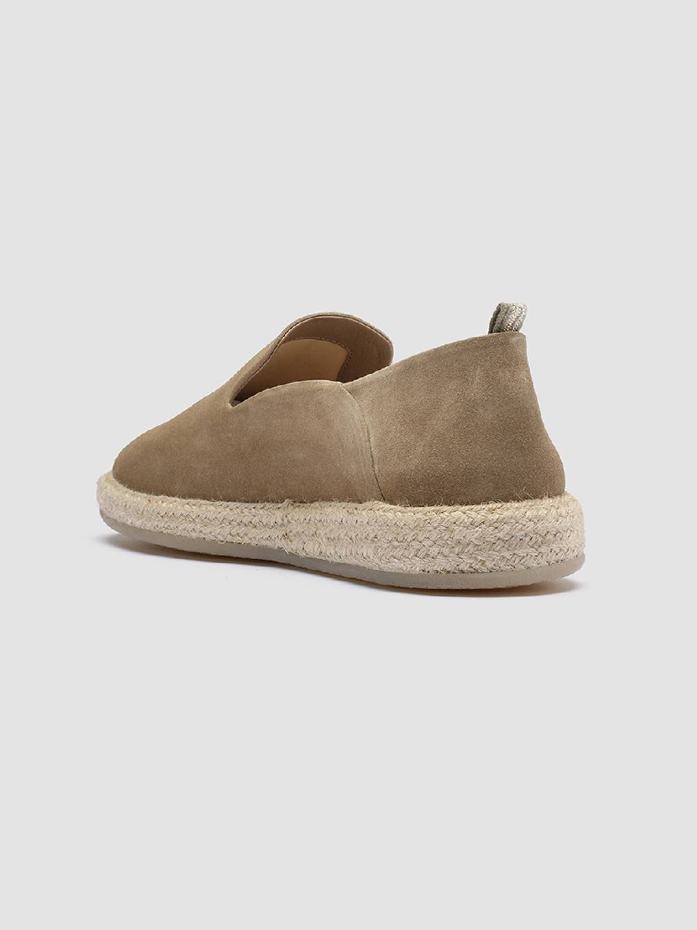 Officine Creative ROPED 002 Slip-on in Pelle Scamosciata Marrone Prezzo di fabbrica