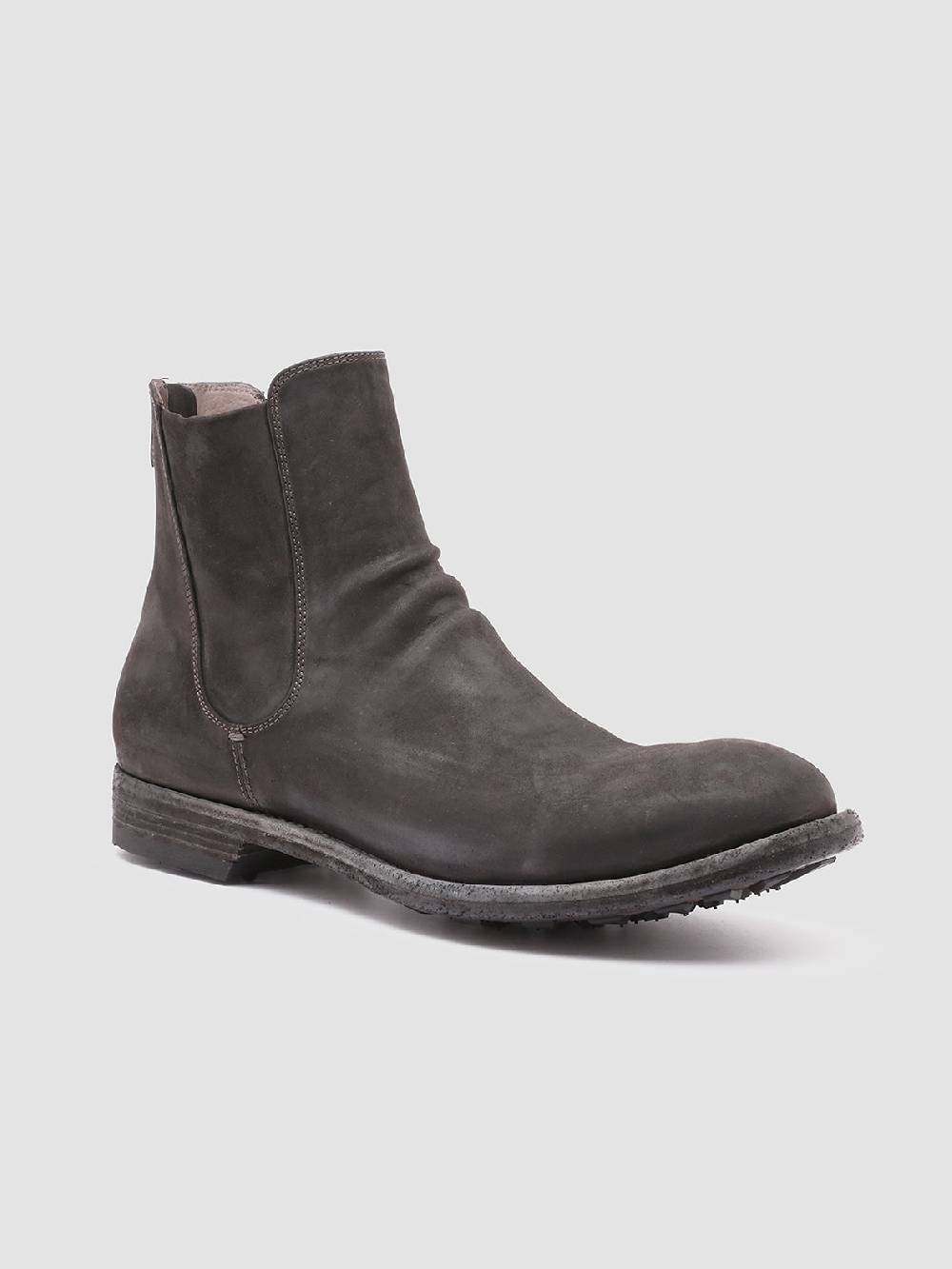 Officine Creative ARBUS 021 Stivaletti Chelsea in Pelle Grigia Saldi