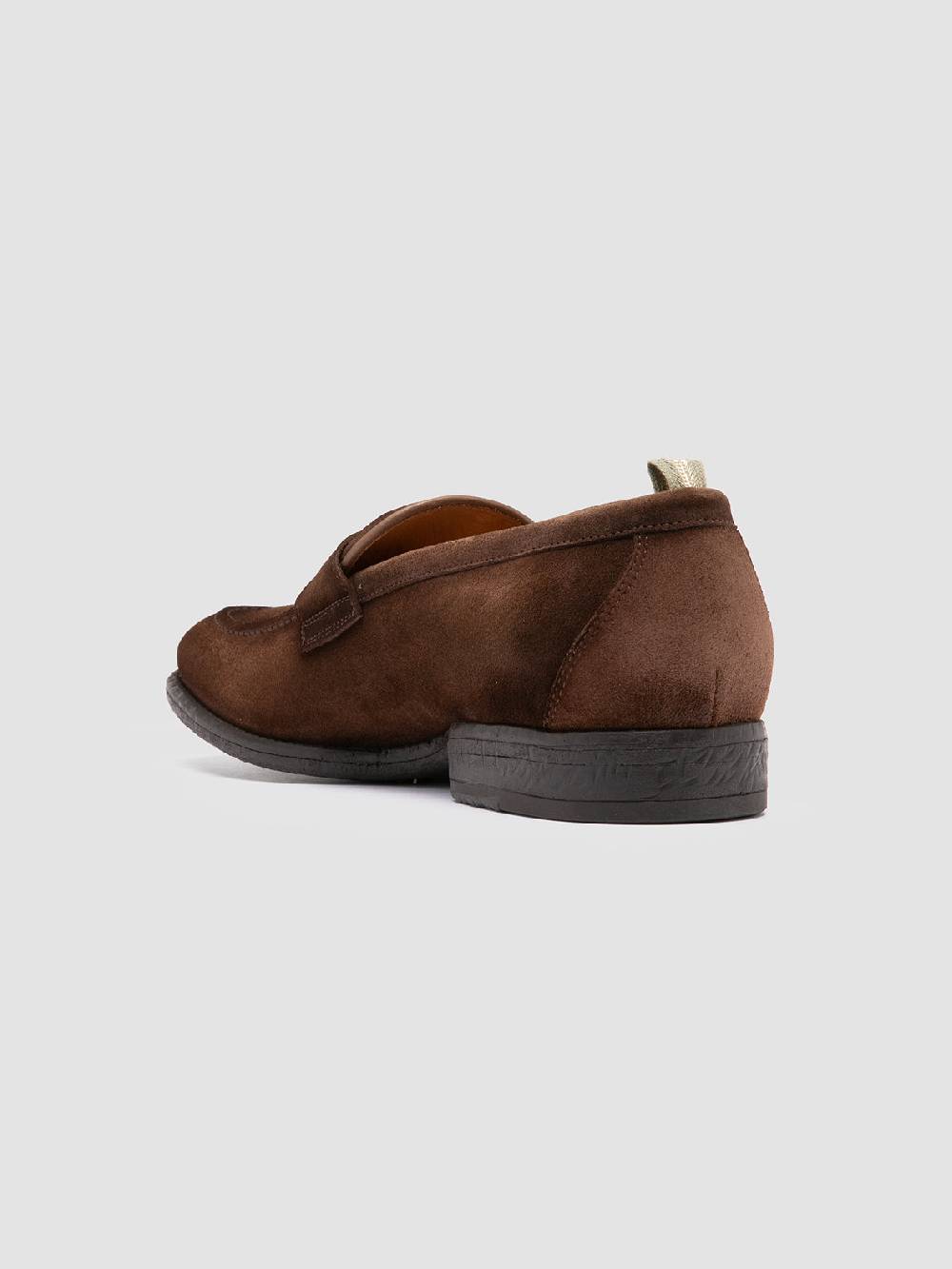 Officine Creative EMORY 024 Mocassini in Pelle Scamosciata Marrone Vendita Economica