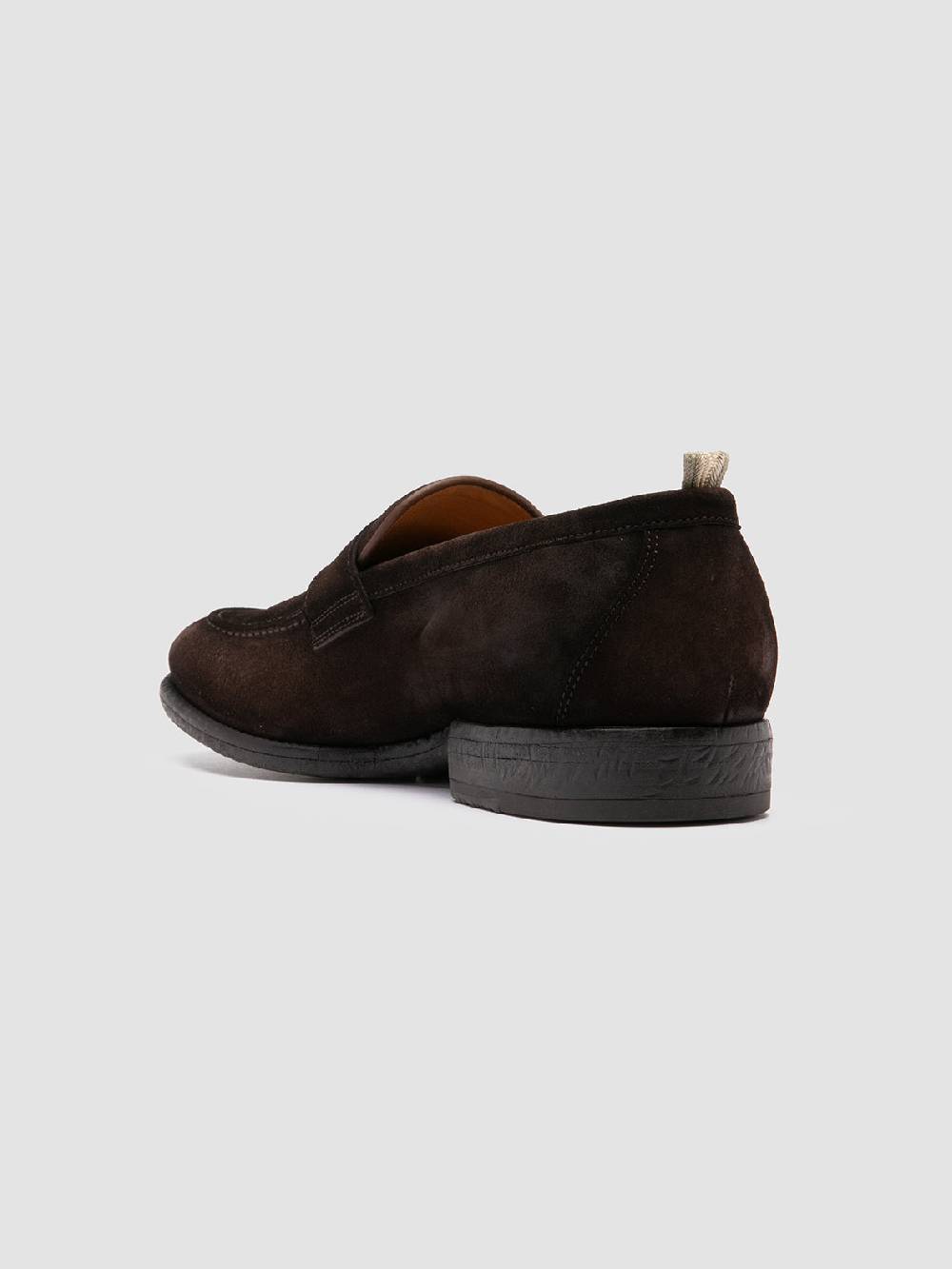 Officine Creative EMORY 024 Mocassini in Pelle Scamosciata Marrone Saldi Di Fabbrica