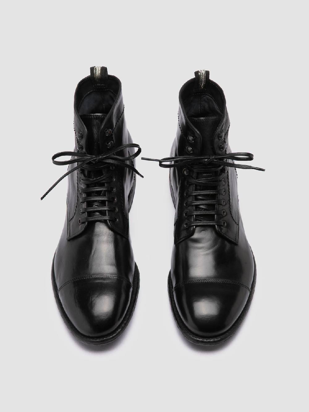 Officine Creative EMORY CAOU 014 Stivali Neri in Pelle Vendite Flash