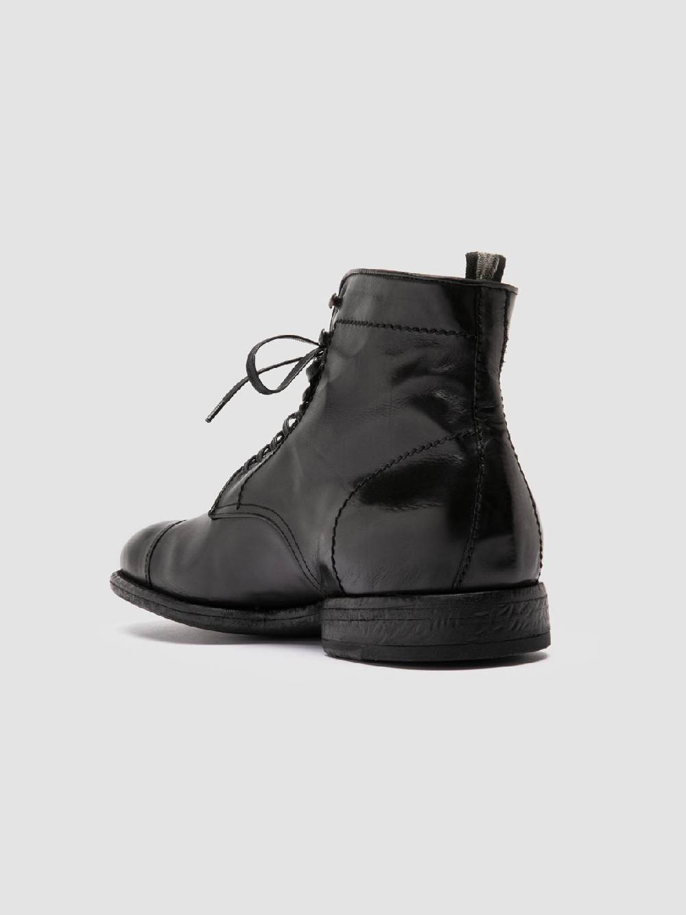 Officine Creative EMORY CAOU 014 Stivali Neri in Pelle Vendite Flash
