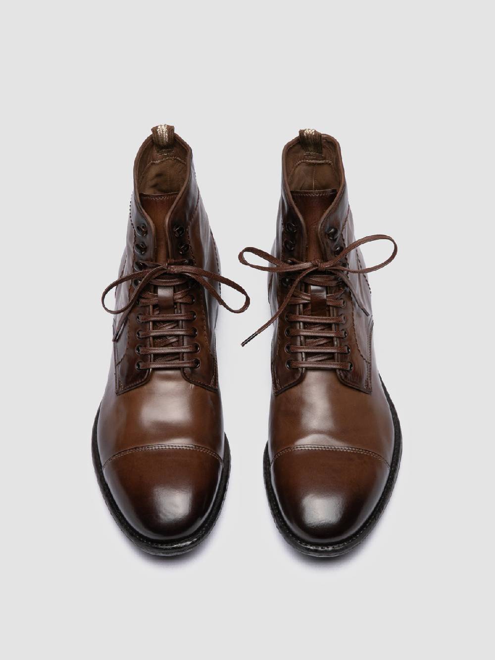 Officine Creative EMORY CAOU 014 Stivali Marrone Chiaro in Pelle In Saldo