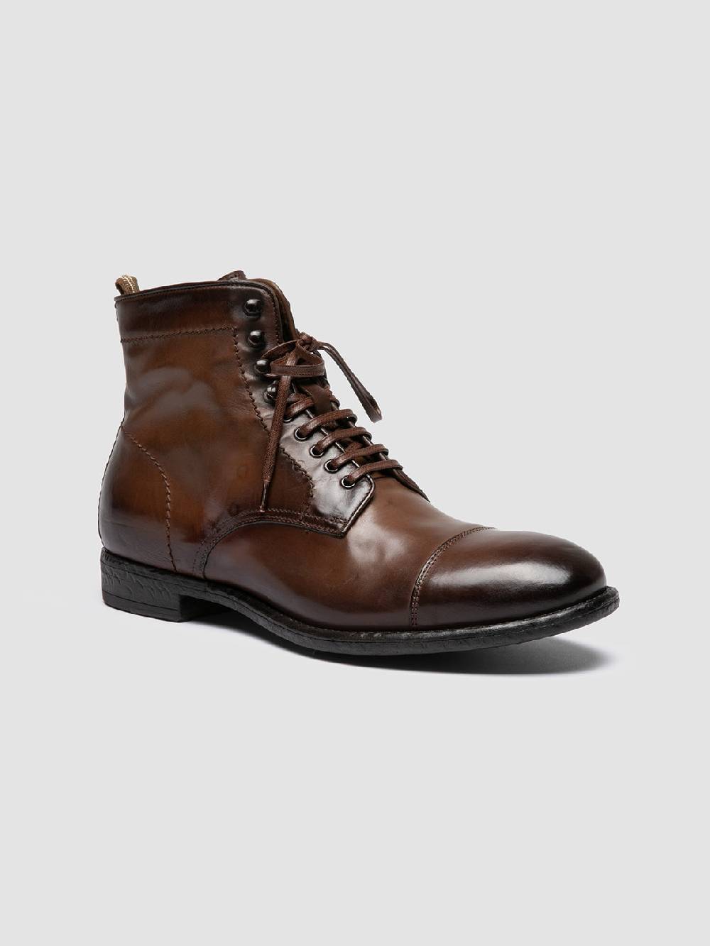 Officine Creative EMORY CAOU 014 Stivali Marrone Chiaro in Pelle In Saldo