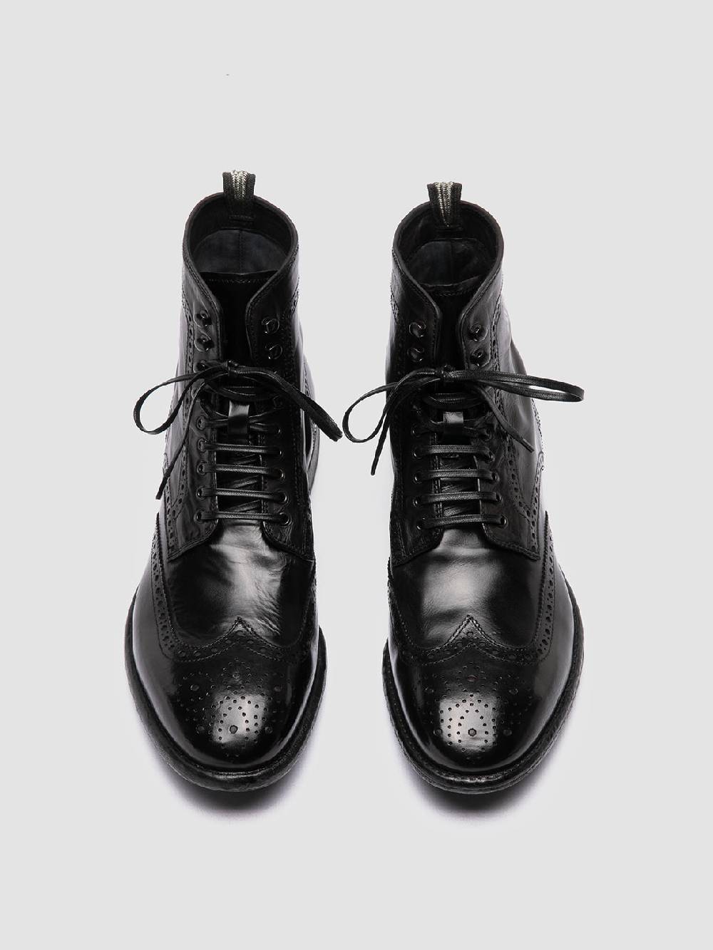 Officine Creative EMORY CAOU 016 Stivali Neri in Pelle Nuova