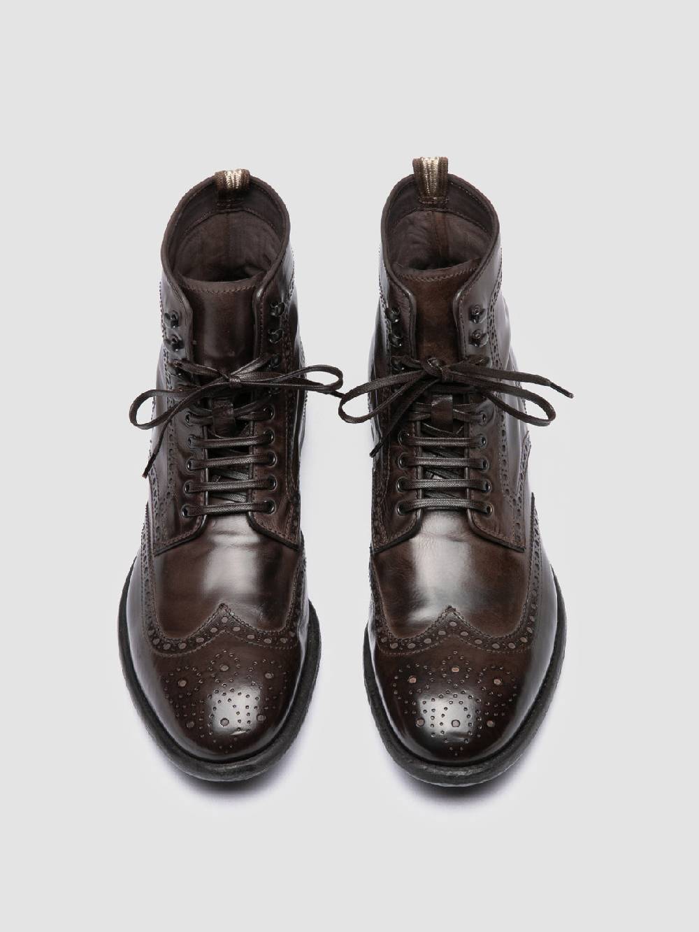 Officine Creative EMORY CAOU 014 Stivali Marrone Scuro in Pelle Moda