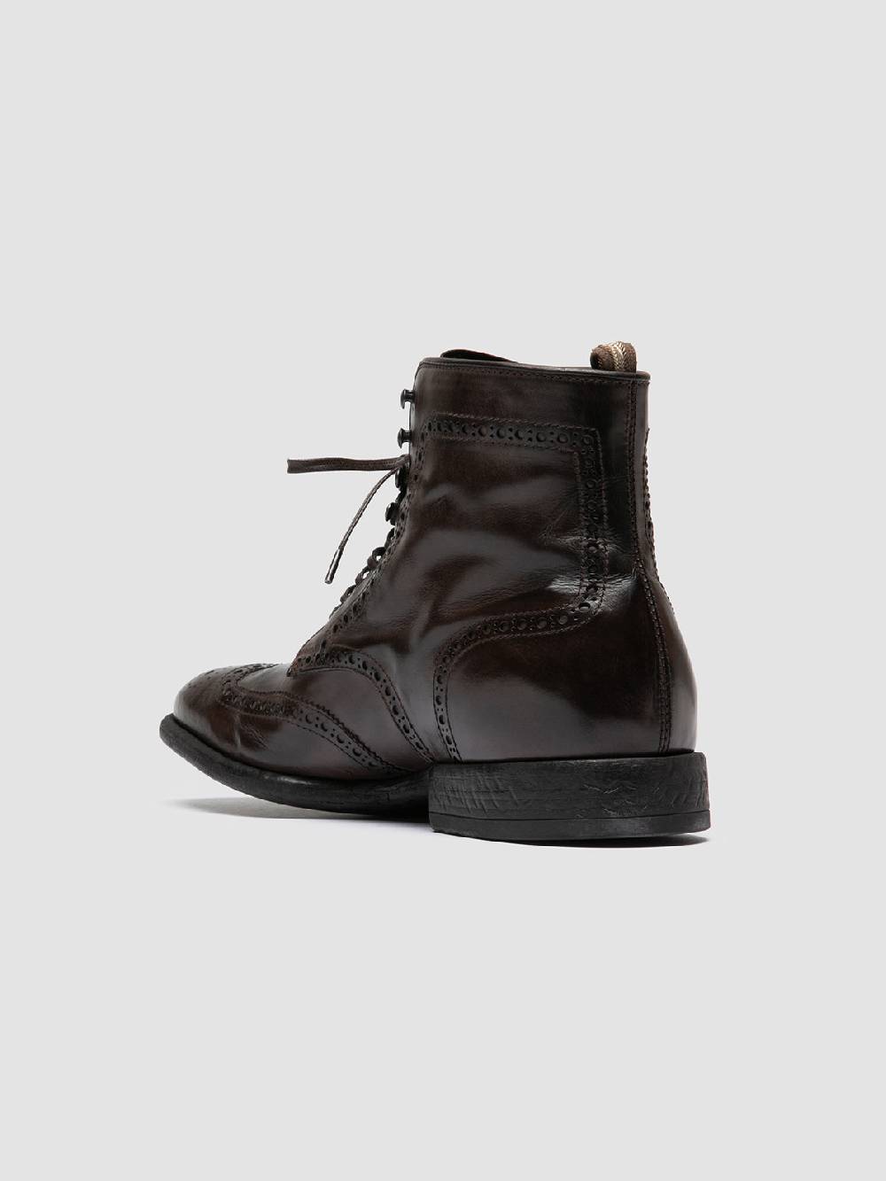 Officine Creative EMORY CAOU 014 Stivali Marrone Scuro in Pelle Moda