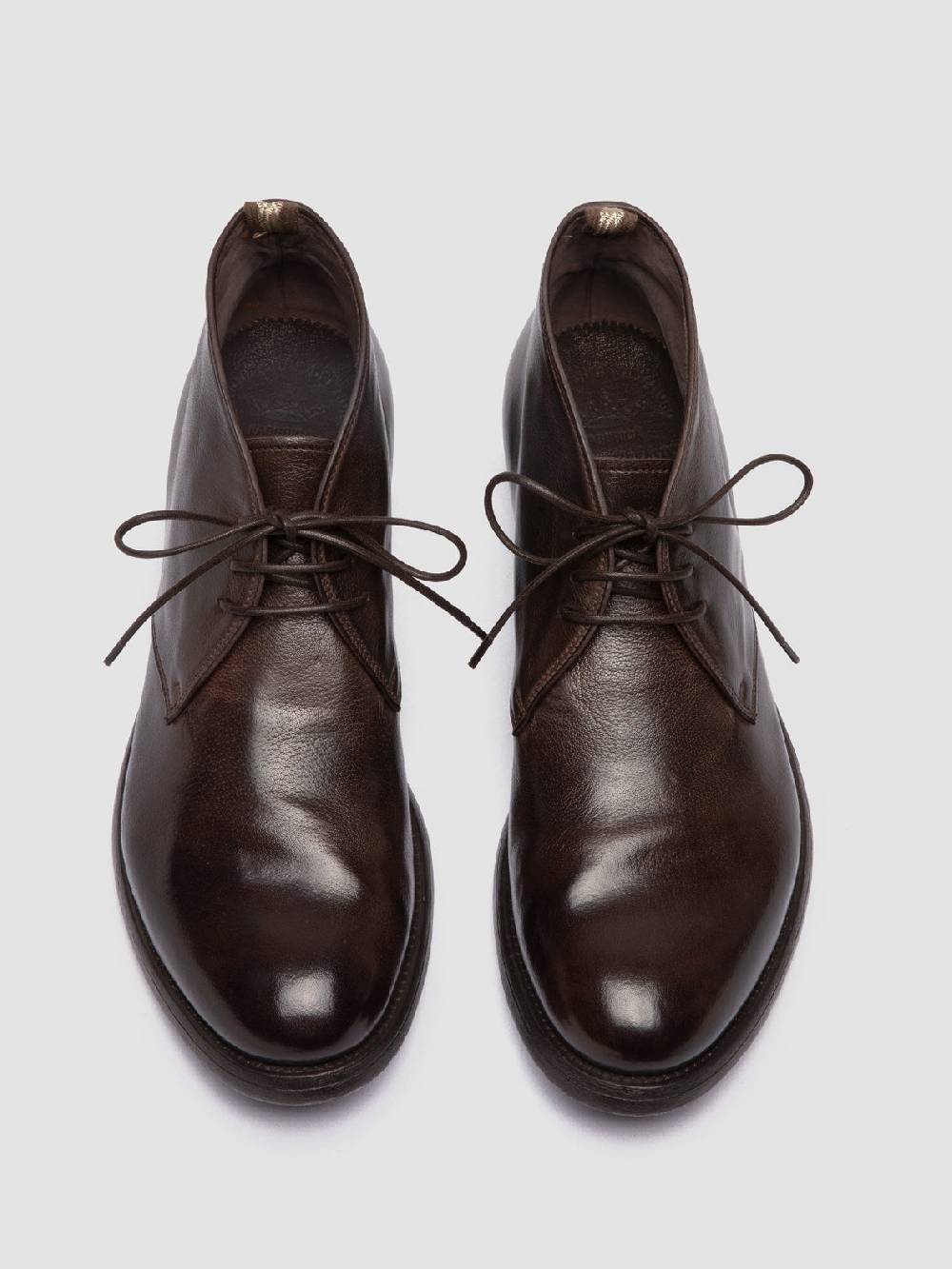 Officine Creative HIVE 050 Stivali Chukka in Pelle Marrone Italy