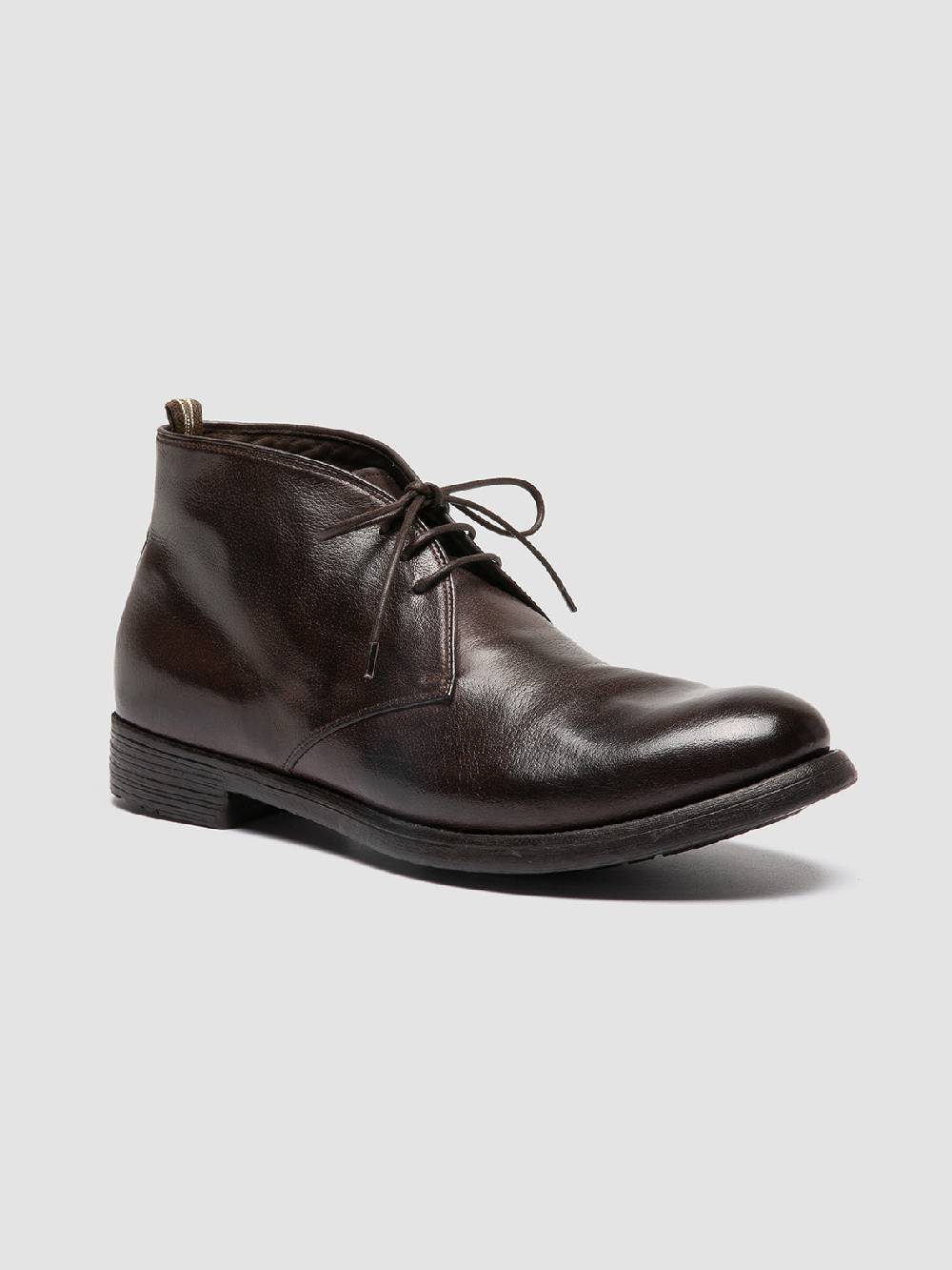 Officine Creative HIVE 050 Stivali Chukka in Pelle Marrone Italy