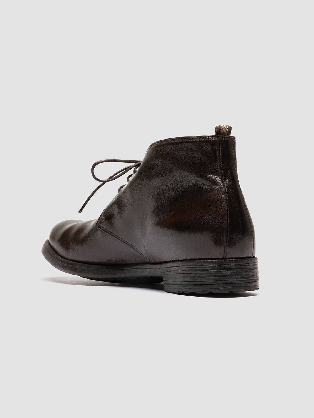 Officine Creative HIVE 050 Stivali Chukka in Pelle Marrone Italy