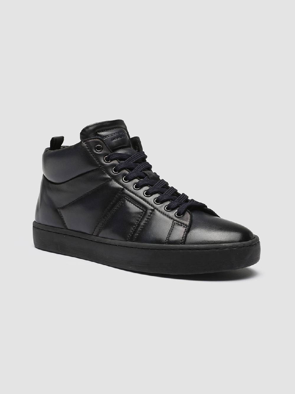 Officine Creative KILIM 002 Sneaker in Pelle Blu Italia